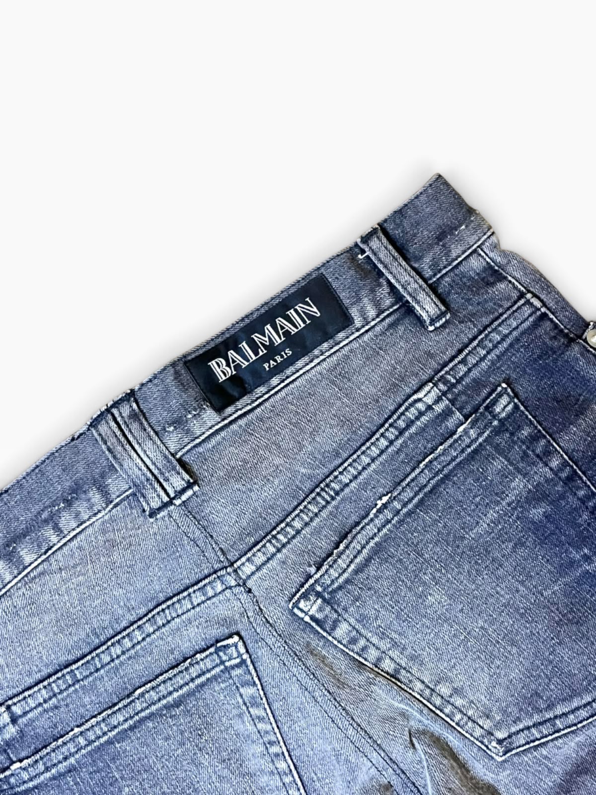 BALMAIN ROUSTEING BLOWOUT JEANS