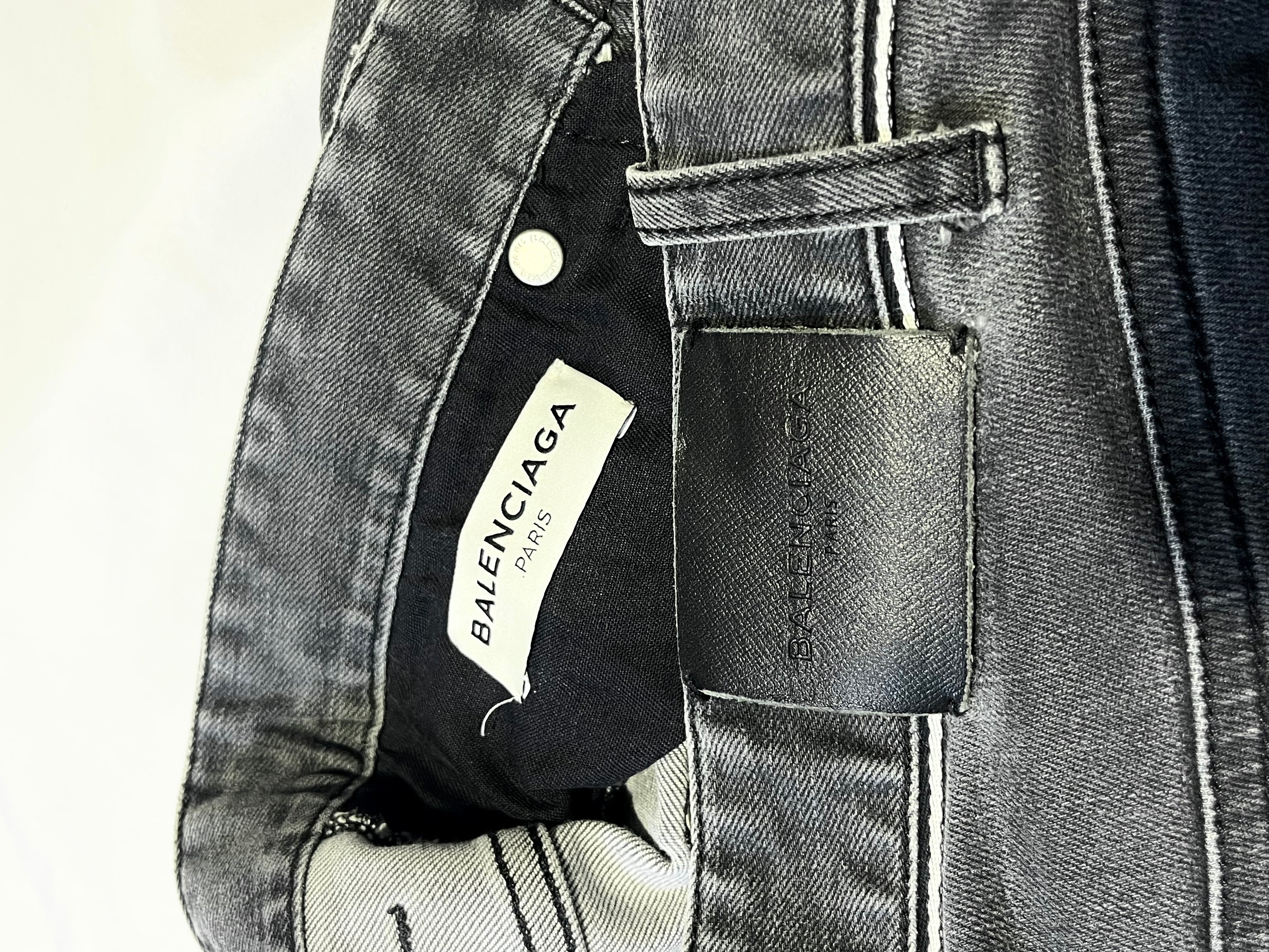 BALENCIAGA LINED WAISTBAND GREY DENIM BY ALEXANDER WANG
