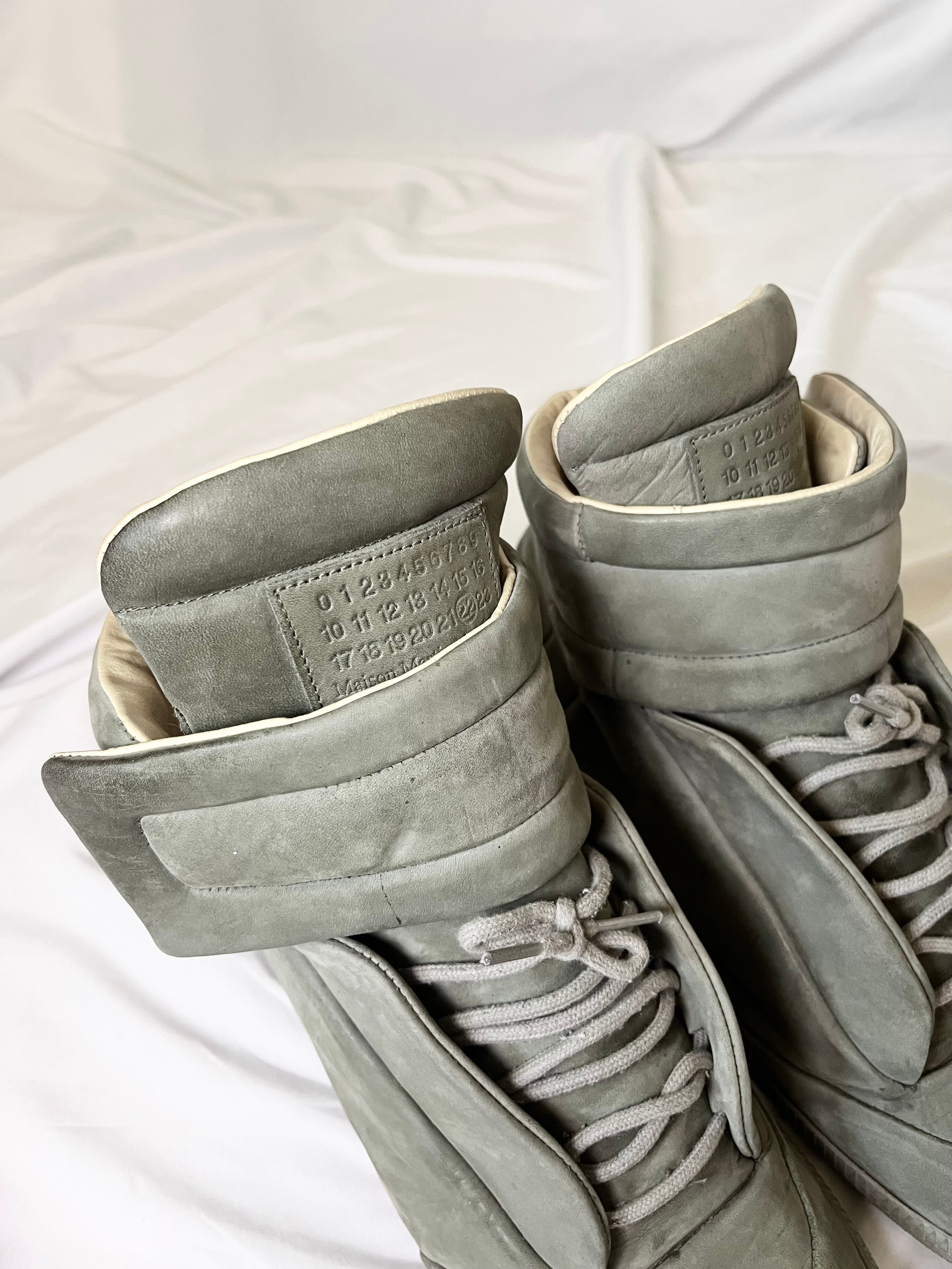 MAISON MARTIN MARGIELA  2012 FUTURE HIGH OLIVE GREEN SUEDE FIRST RELEASE