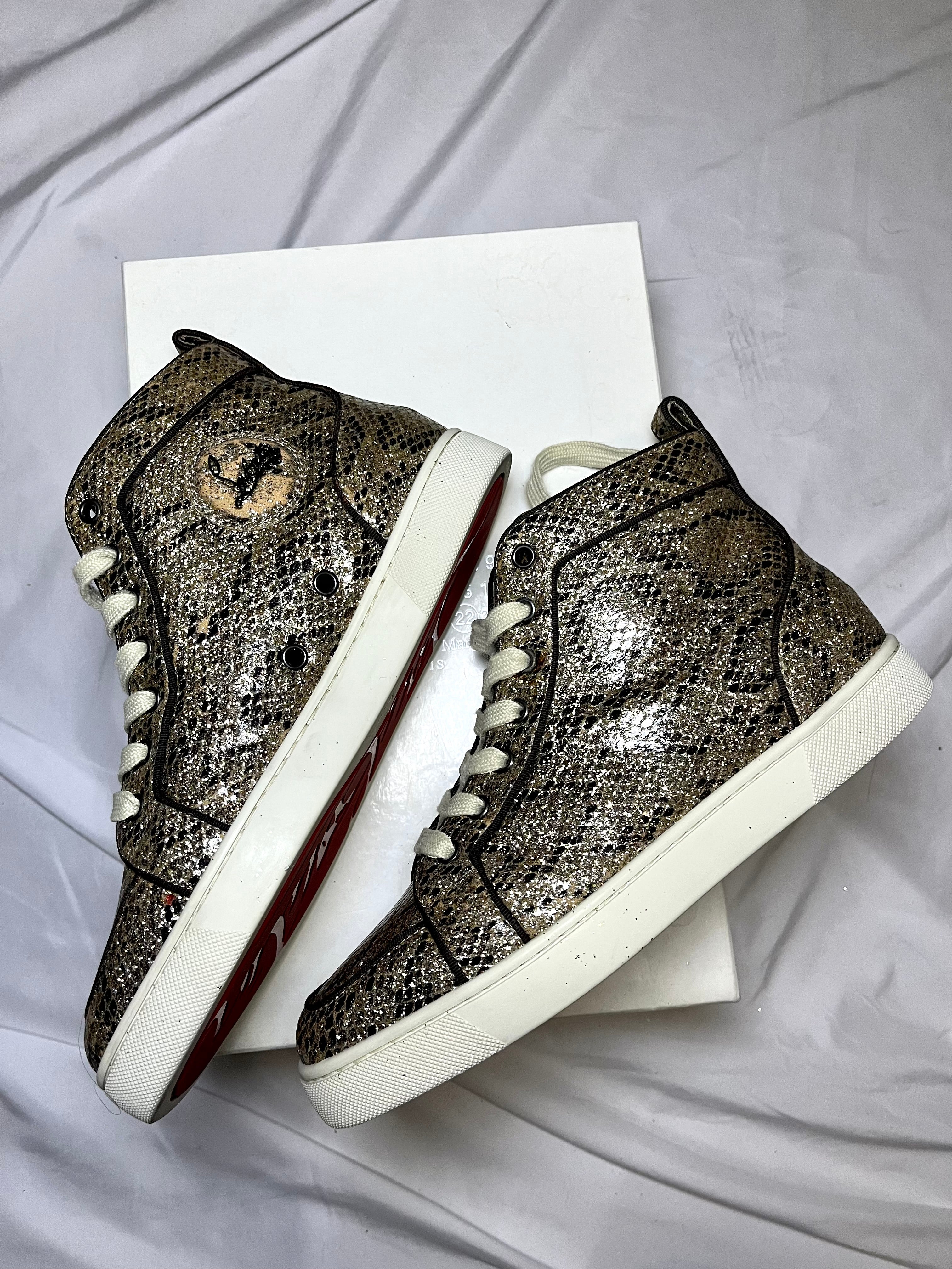 CHRISTIAN LOUBUTIN RED BOTTOM SNEAKERS