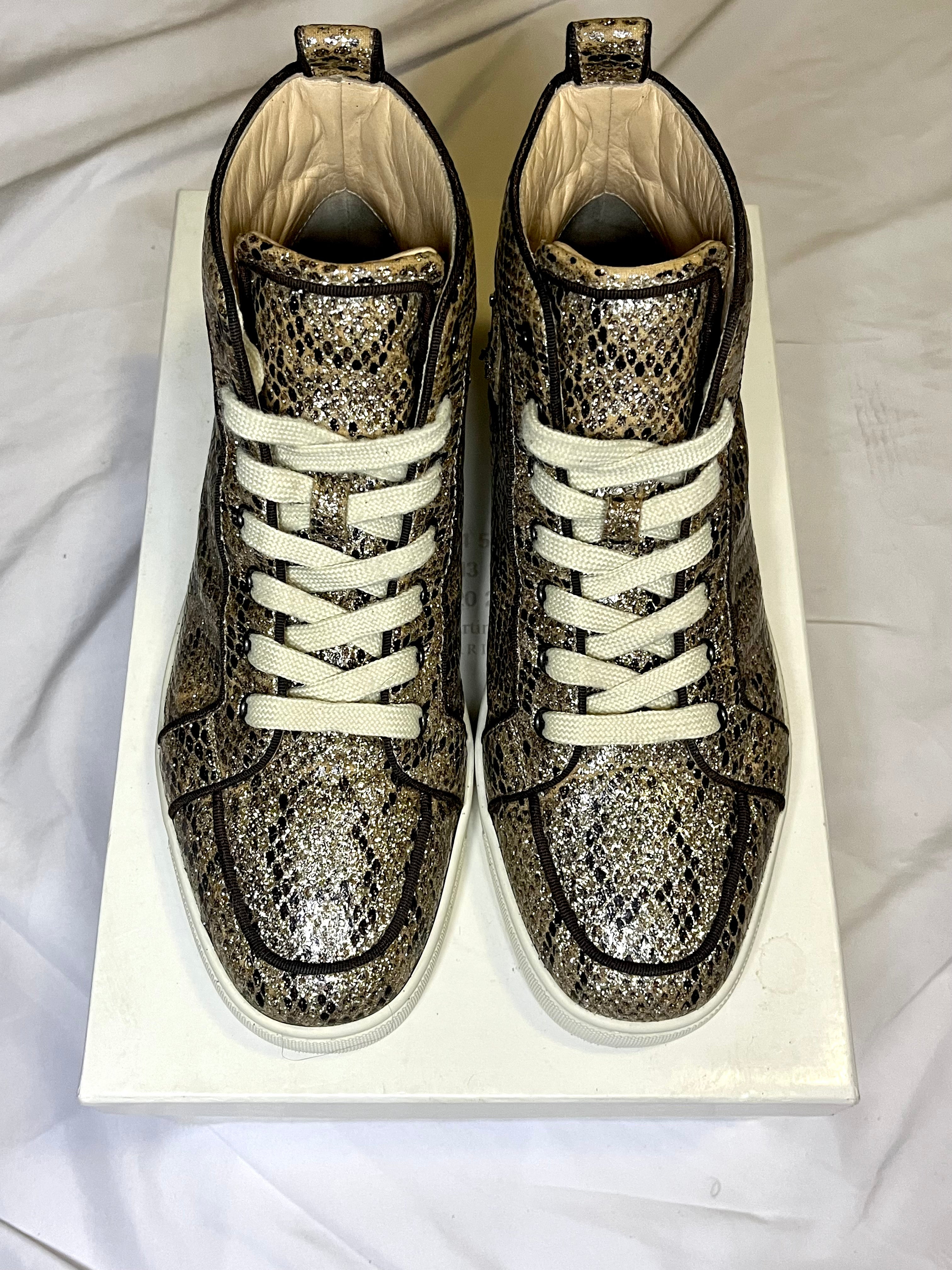 CHRISTIAN LOUBUTIN RED BOTTOM SNEAKERS