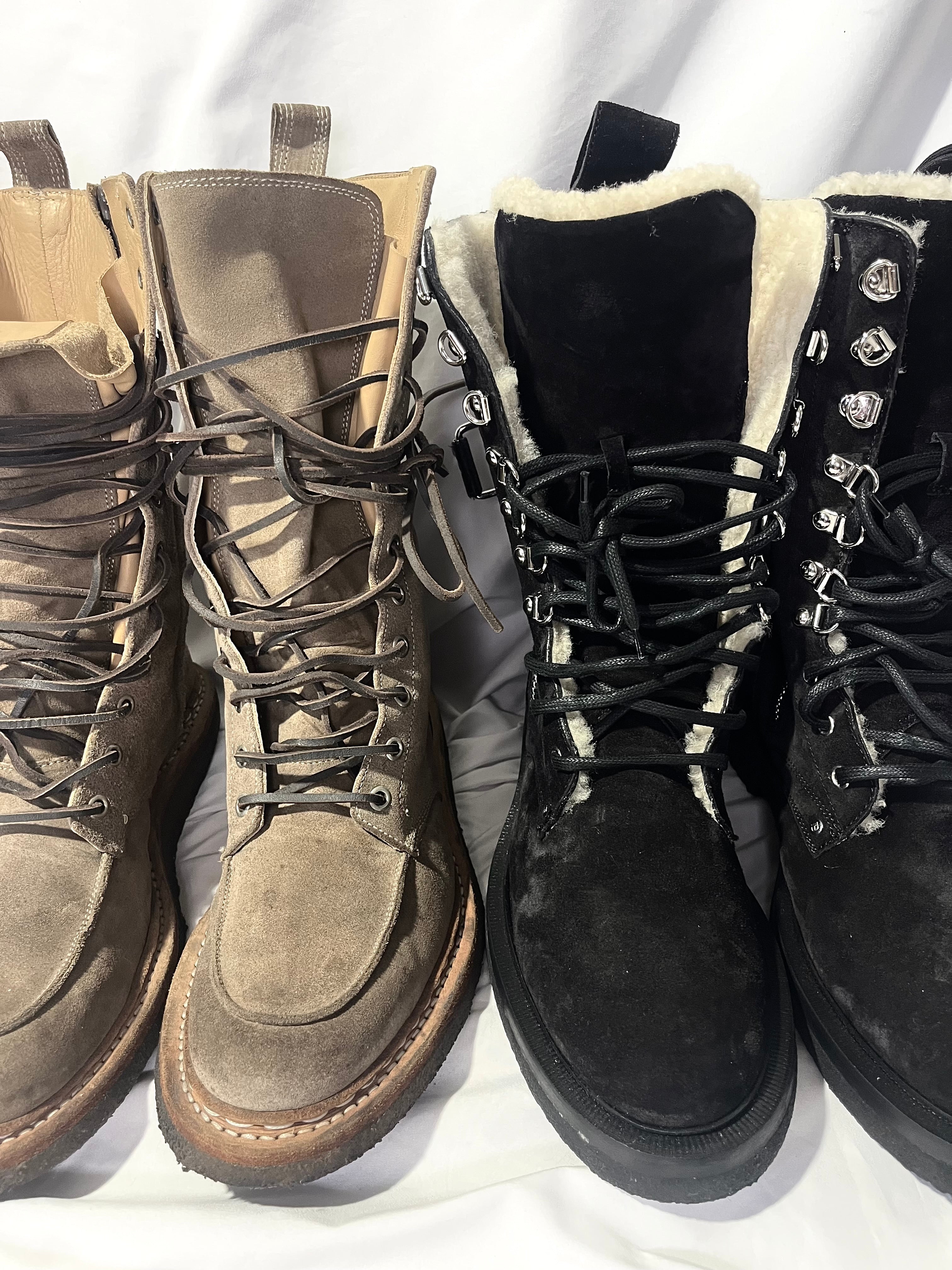 BALMAIN FW11 RANGER BOOTS IN KHAKI SUEDE BY CHRISTOPHE DECARNIN
