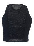 BALMAIN CHAINMAIL KNIT LAYERING LONGSLEEVE BY OLIVIER ROUSTEING IN M