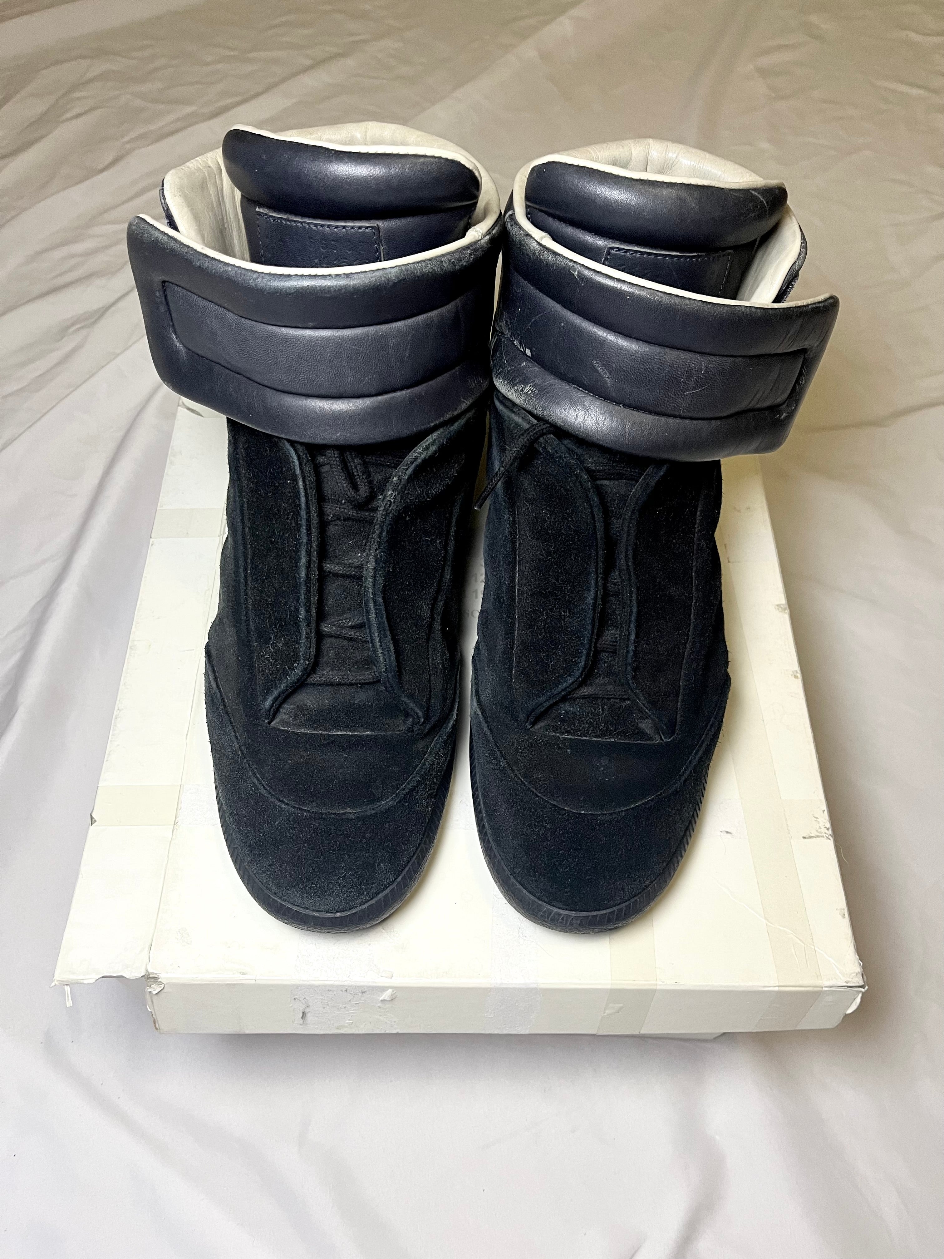 MAISON MARGIELA NAVY SUEDE/LEATHER