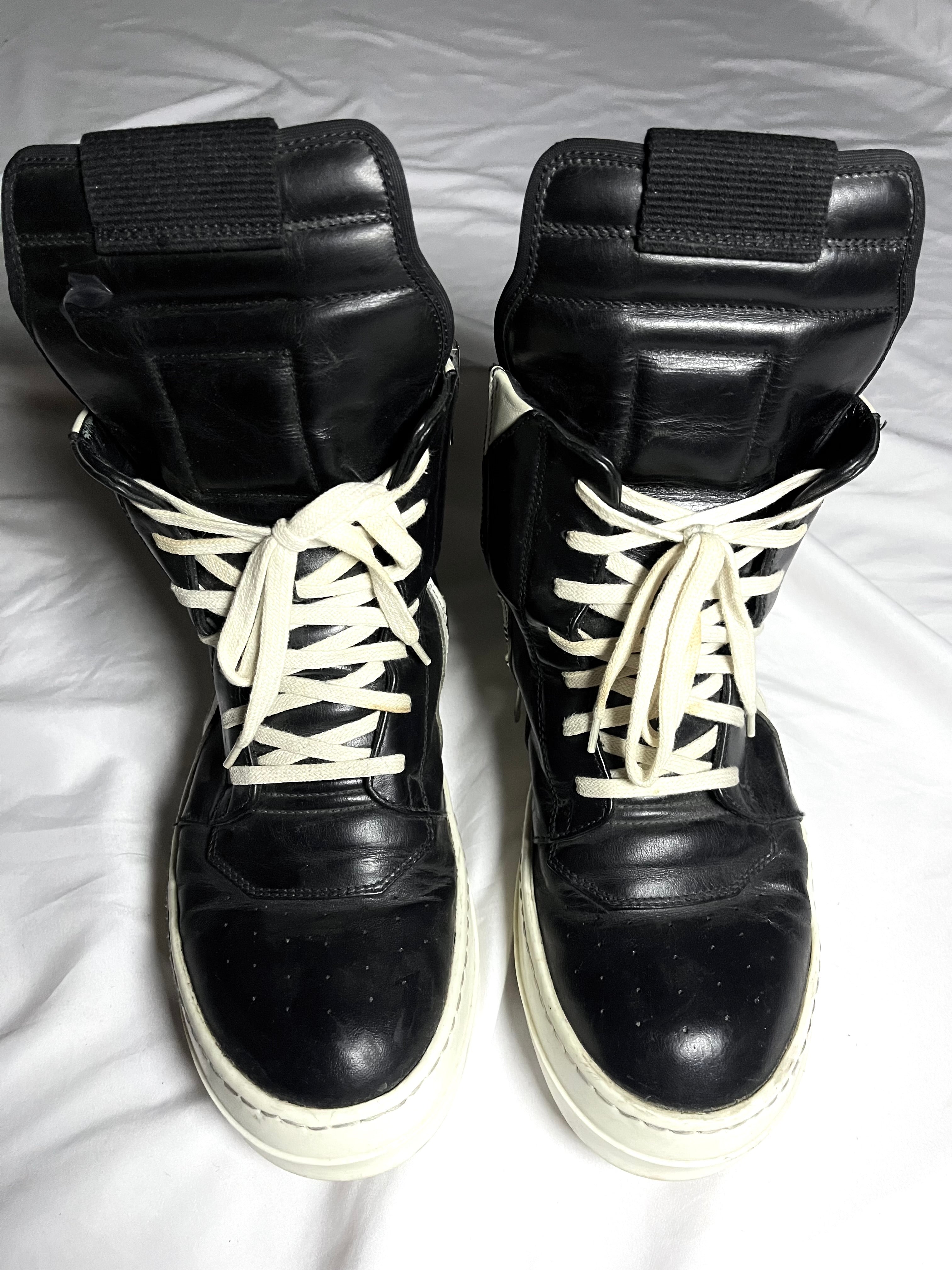 RICK OWENS GEOBASKET BLACK/MILK