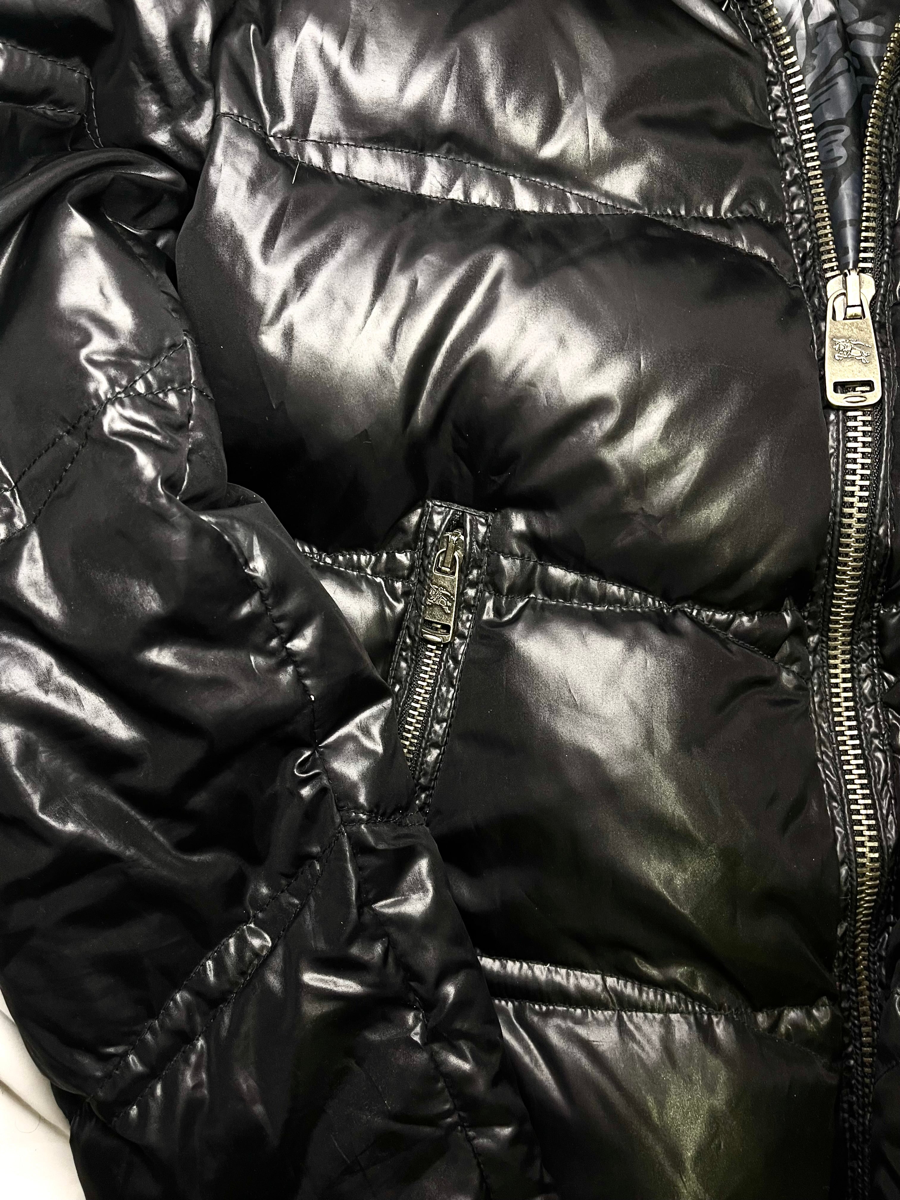 BURBERRY BLACK LABEL PUFFER JACKET WITH FUR