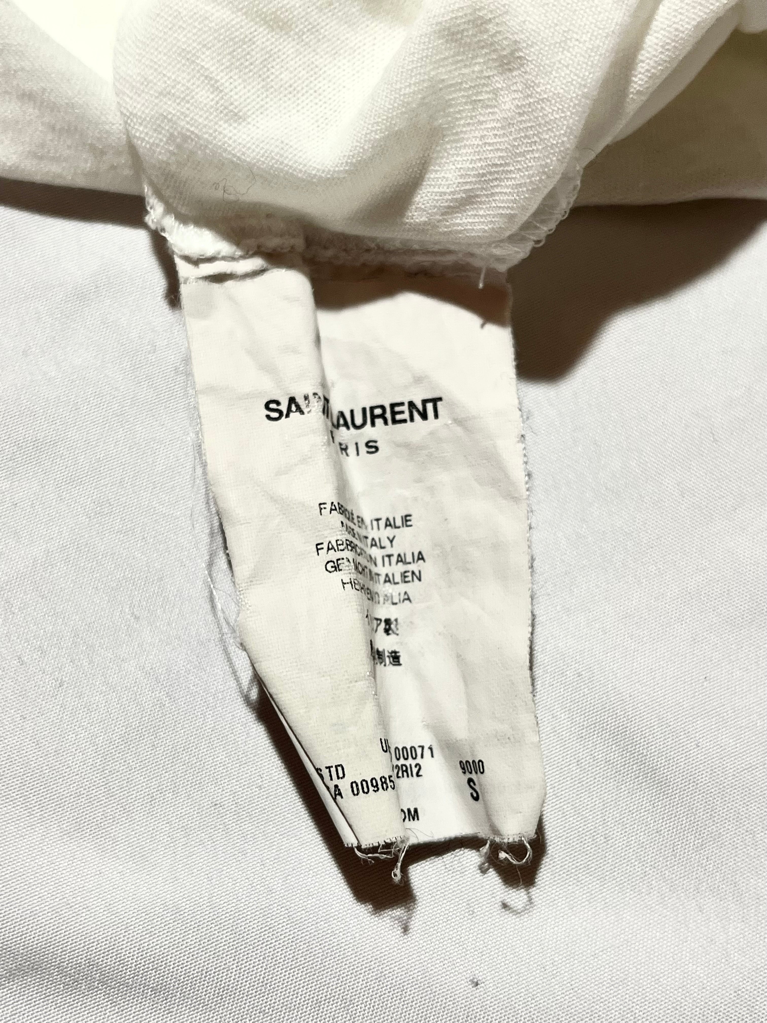 SAINT LAURENT PARIS SS14 'BLOODLUSTER' T-SHIRTS BY HEDI SLIMANE IN S / M