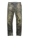 DSQUARED2 FW10 MUDDY GLITTER JEANS IN GRAY SIZE 40 EU
