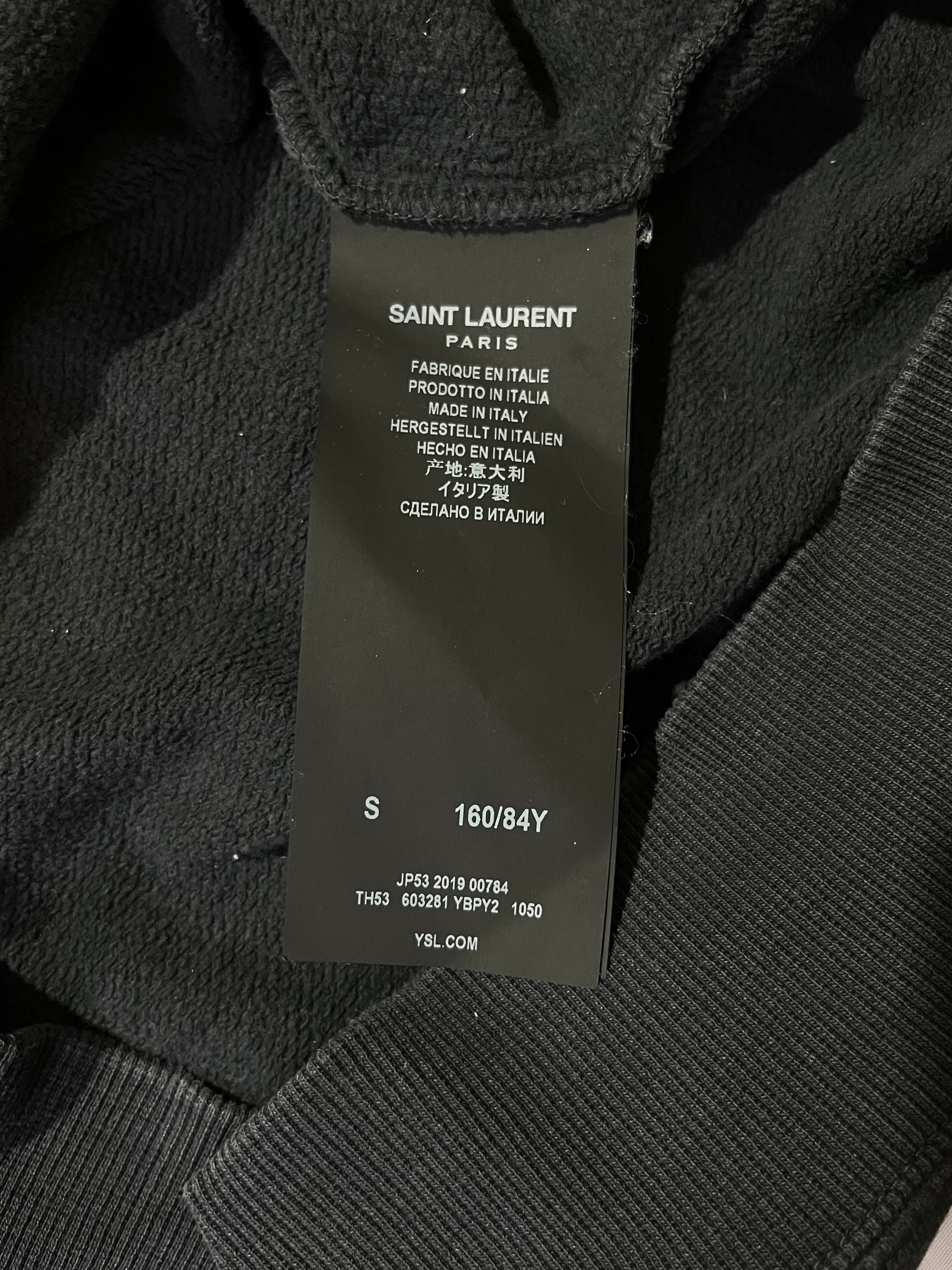 SAINT LAURENT PARIS SS19 MALIBU HOODIE BY HEDI SLIMANE