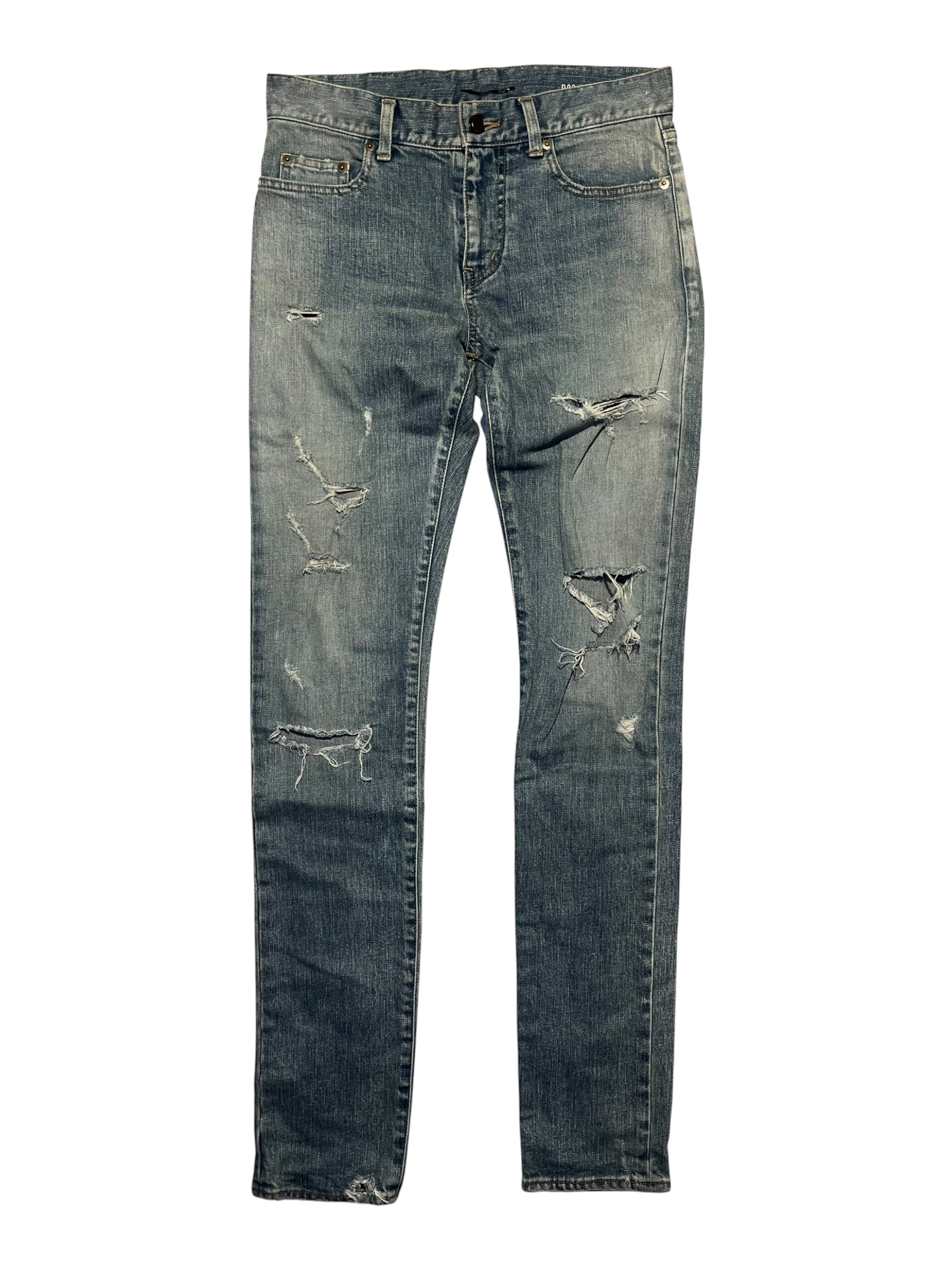 SAINT LAURENT D02 CRASH DENIM BY HEDI SLIMANE IN W29