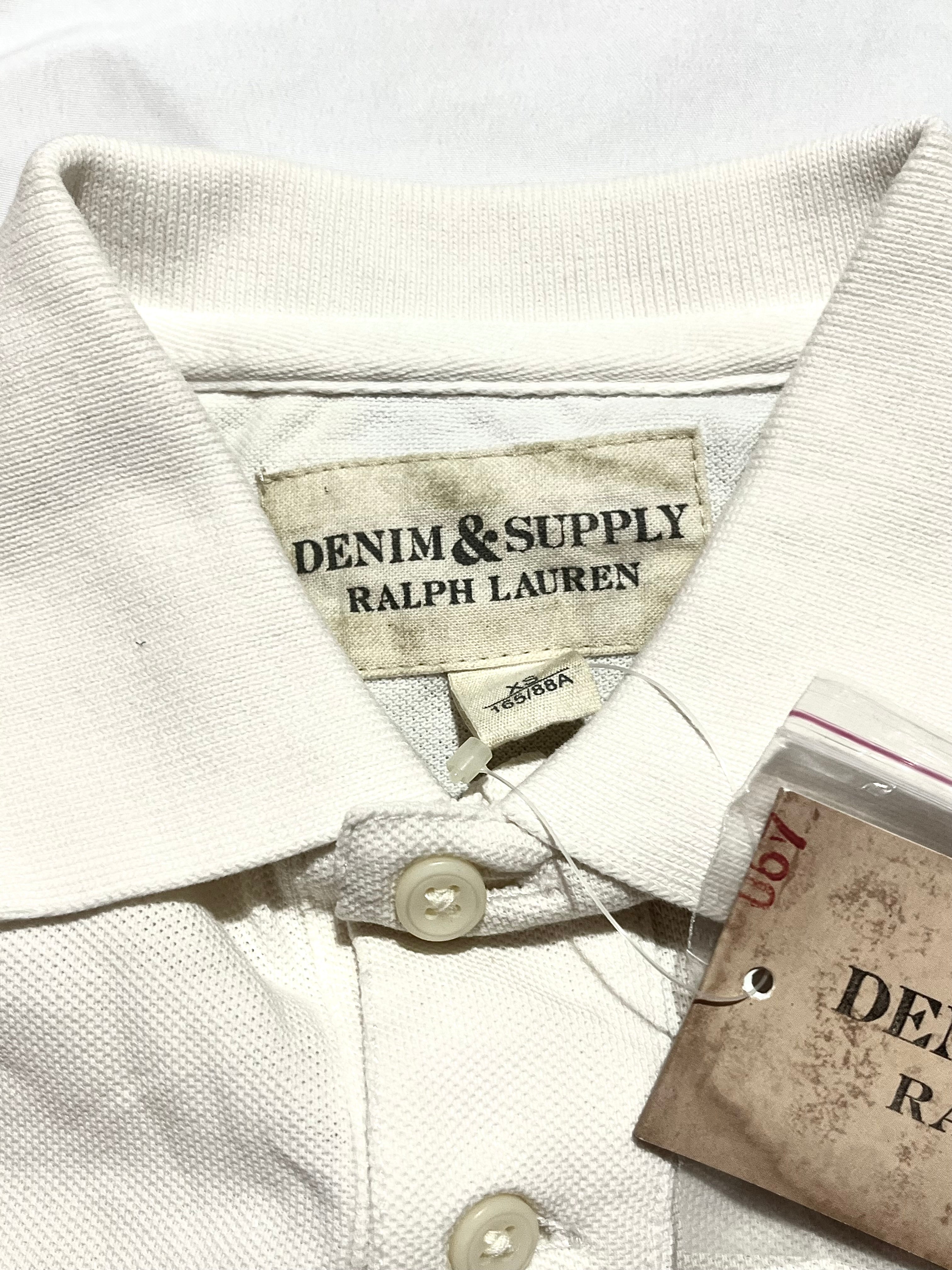 RALPH LAUREN DENIM & SUPPLY DESTROYED US FLAG POLO IN XS DEADSTOCK WITH TAGS