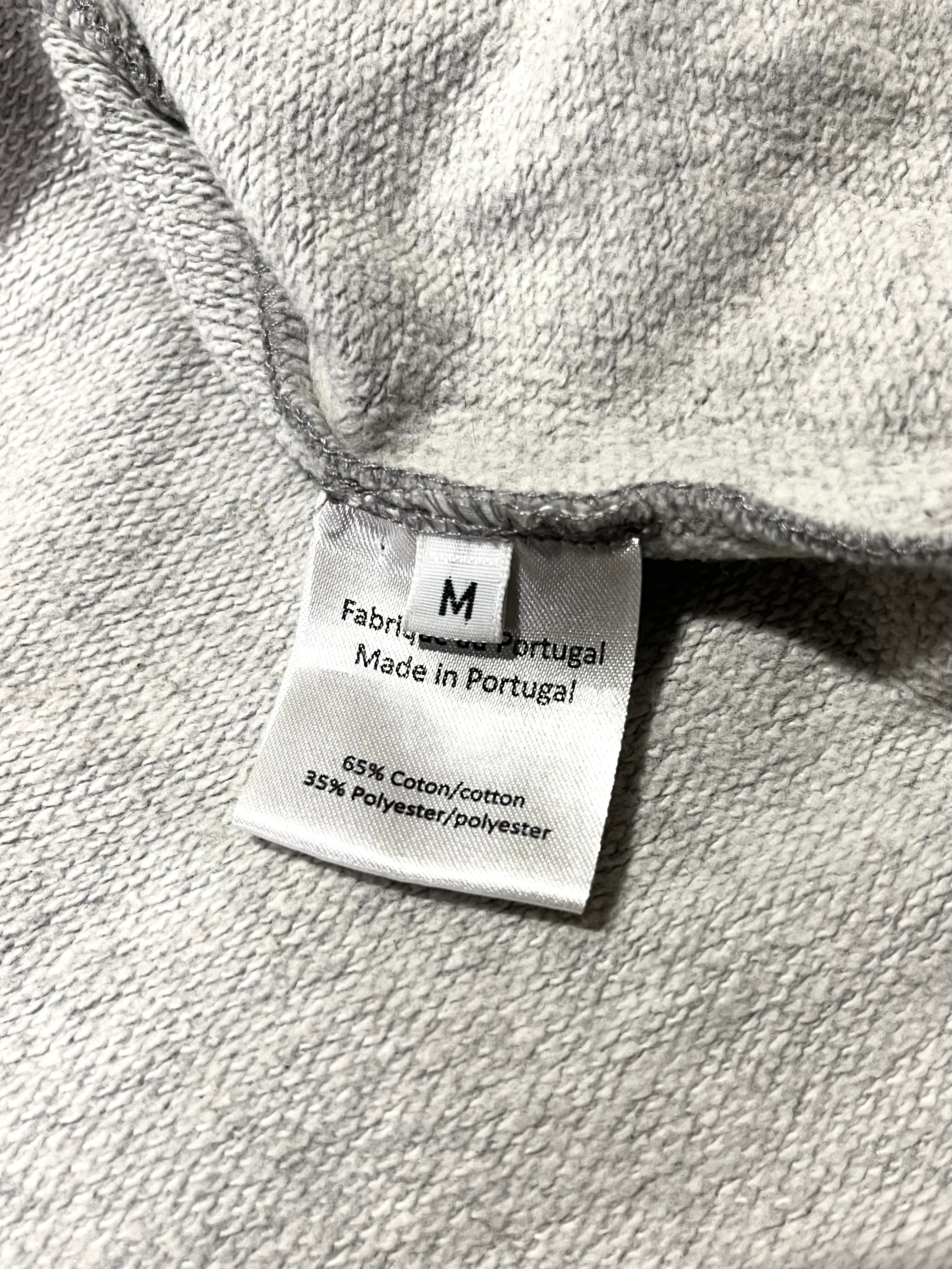BALMAIN SS11 GRAY SHOTGUN DISTRESSED 5-ZIP HOODIE BY CRISTOPHE DECARNIN SIZE M