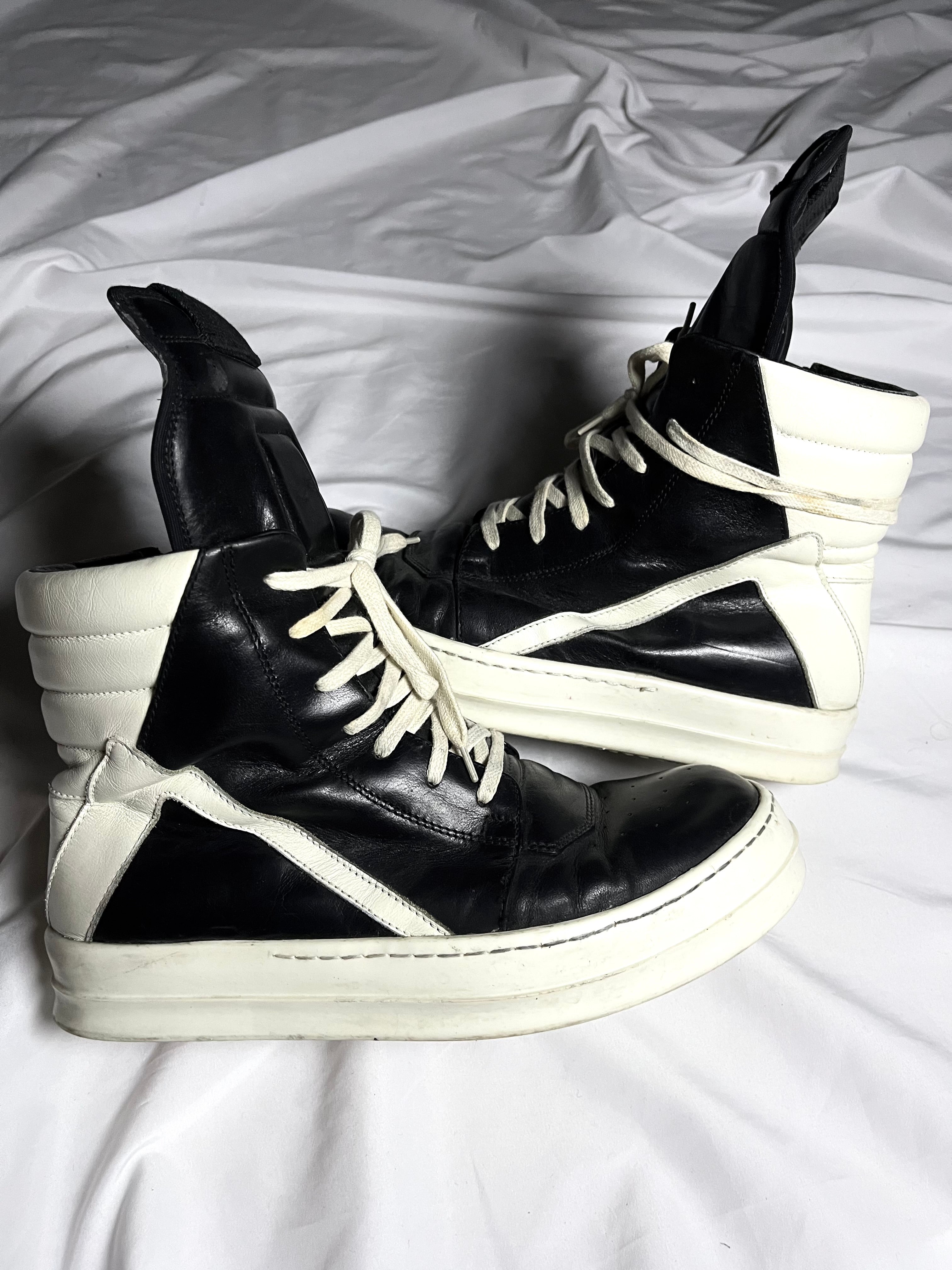 RICK OWENS GEOBASKET BLACK/MILK