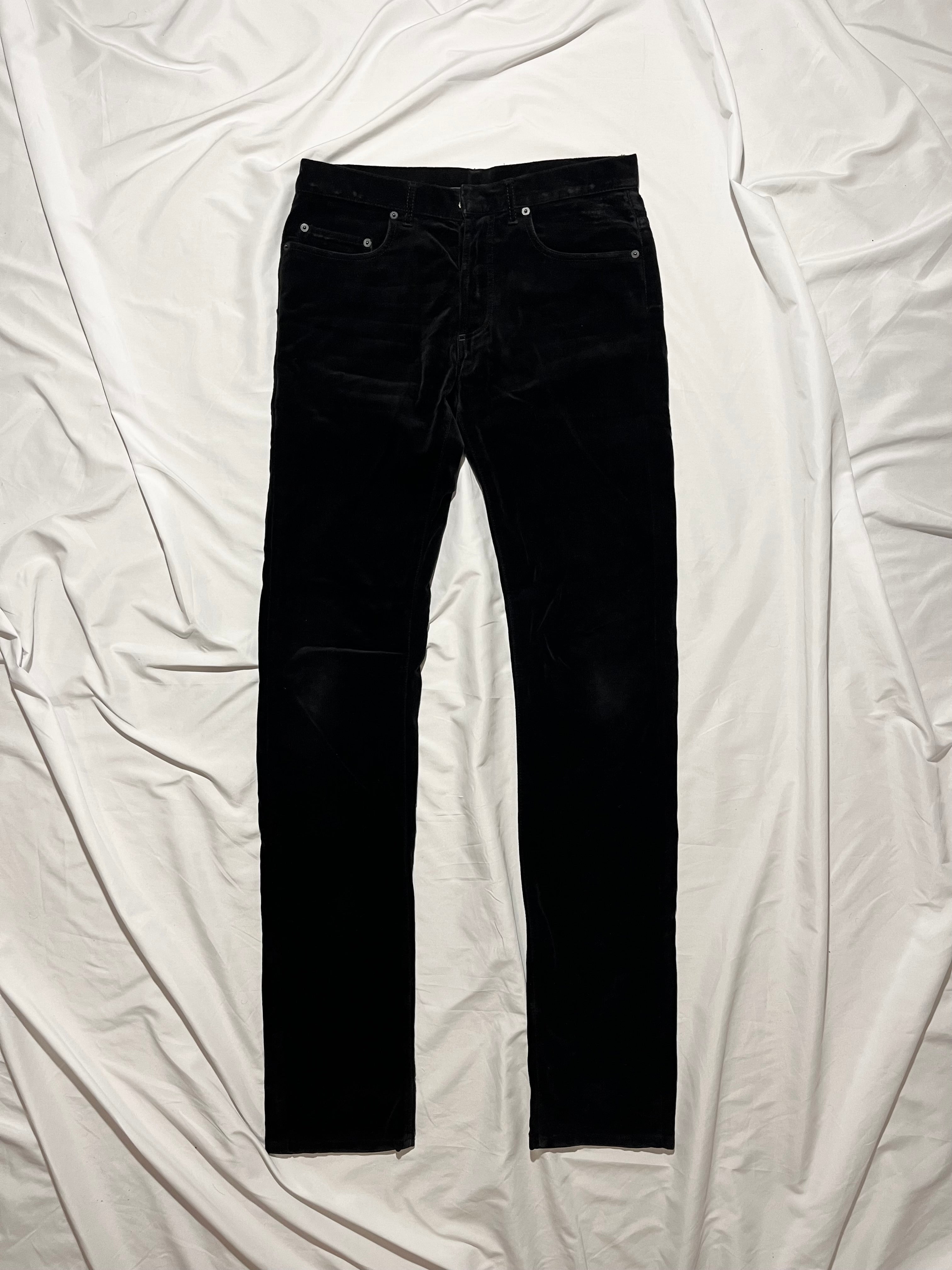 DIOR FW05 'IN THE MORNING' VELVET WHISKERED DENIM BY HEDI SLIMANE IN W29