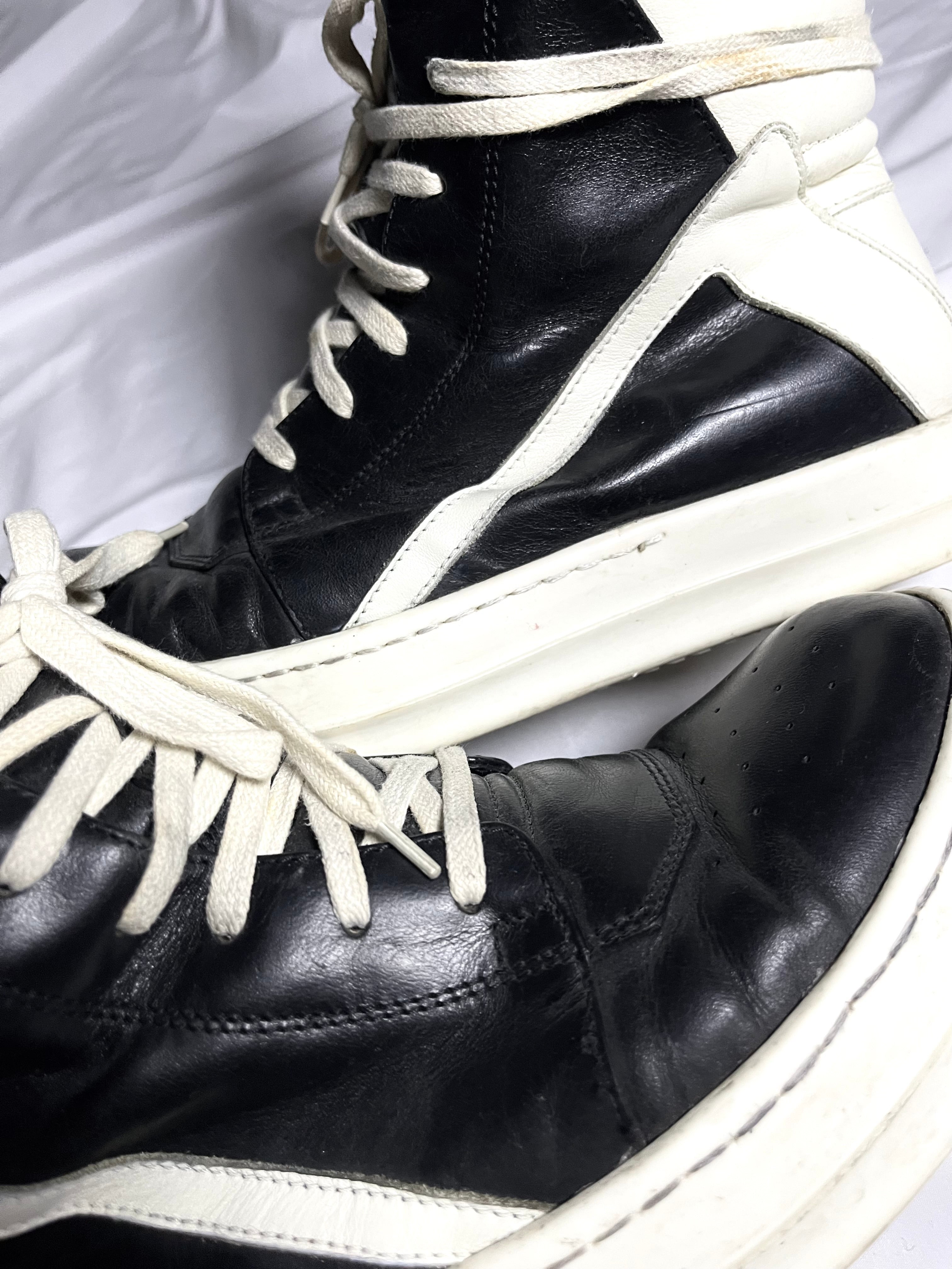 RICK OWENS GEOBASKET BLACK/MILK