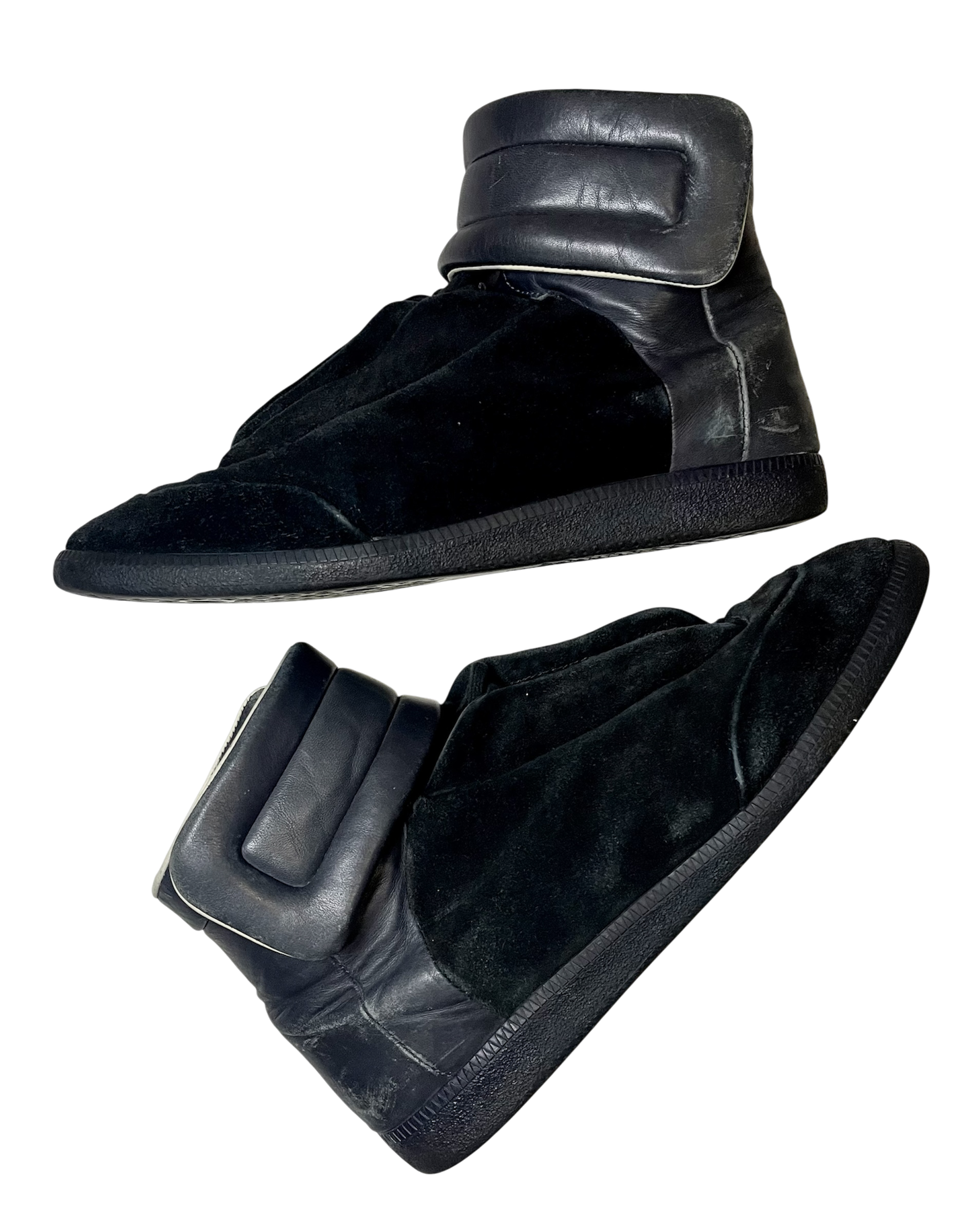 MAISON MARGIELA NAVY SUEDE/LEATHER