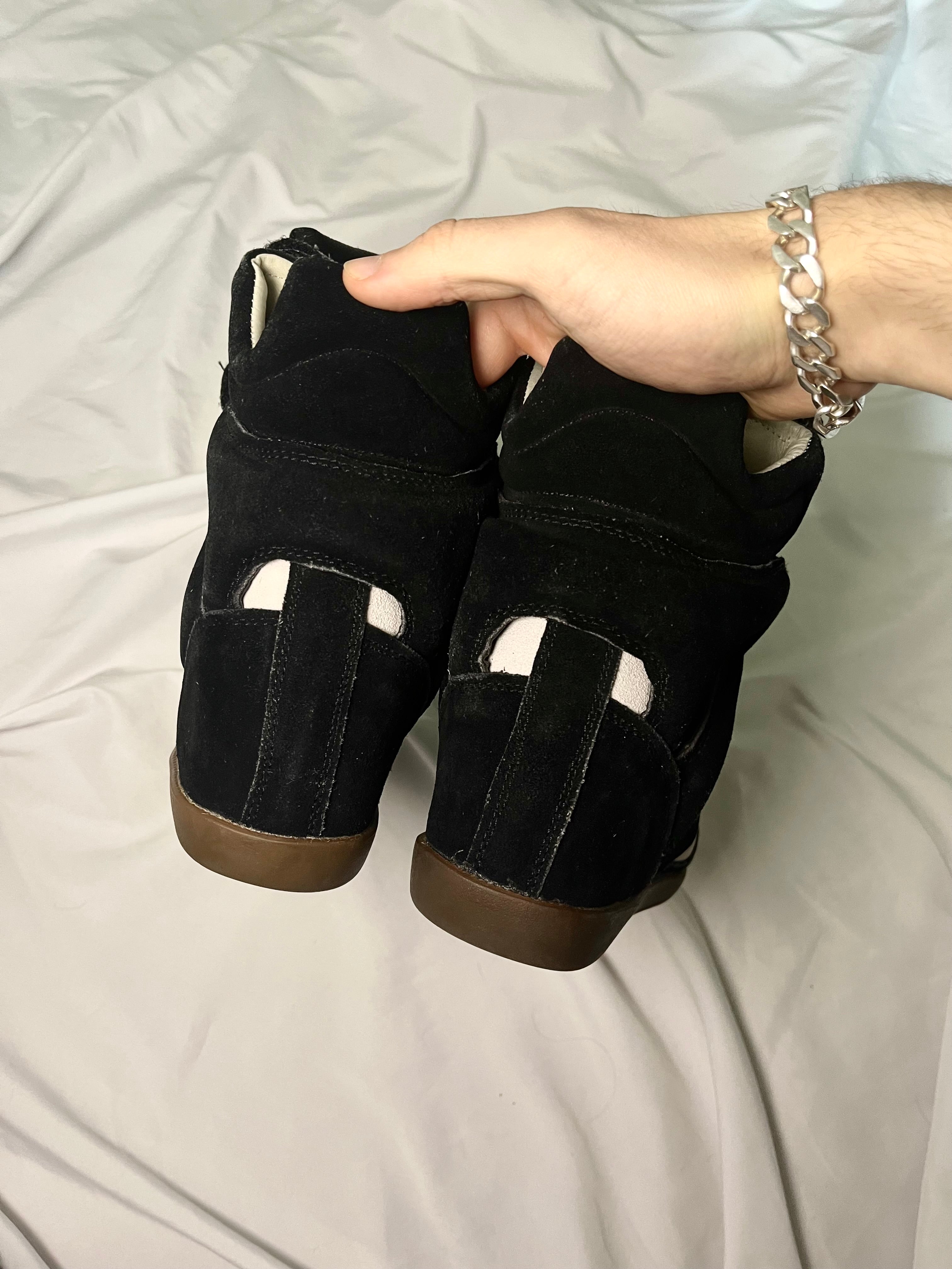 ISABEL MARANT “BEKETT” WEDGE SNEAKERS BLACK/WHITE