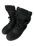 RICK OWENS FW13 'PLINTH' TRIPLE BLACK BLISTERED LEATHER GEOBASKETS