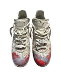 MAISON MARGIELA WHITE CANVAS PAINT SPLATTER RED/BLUE GATS