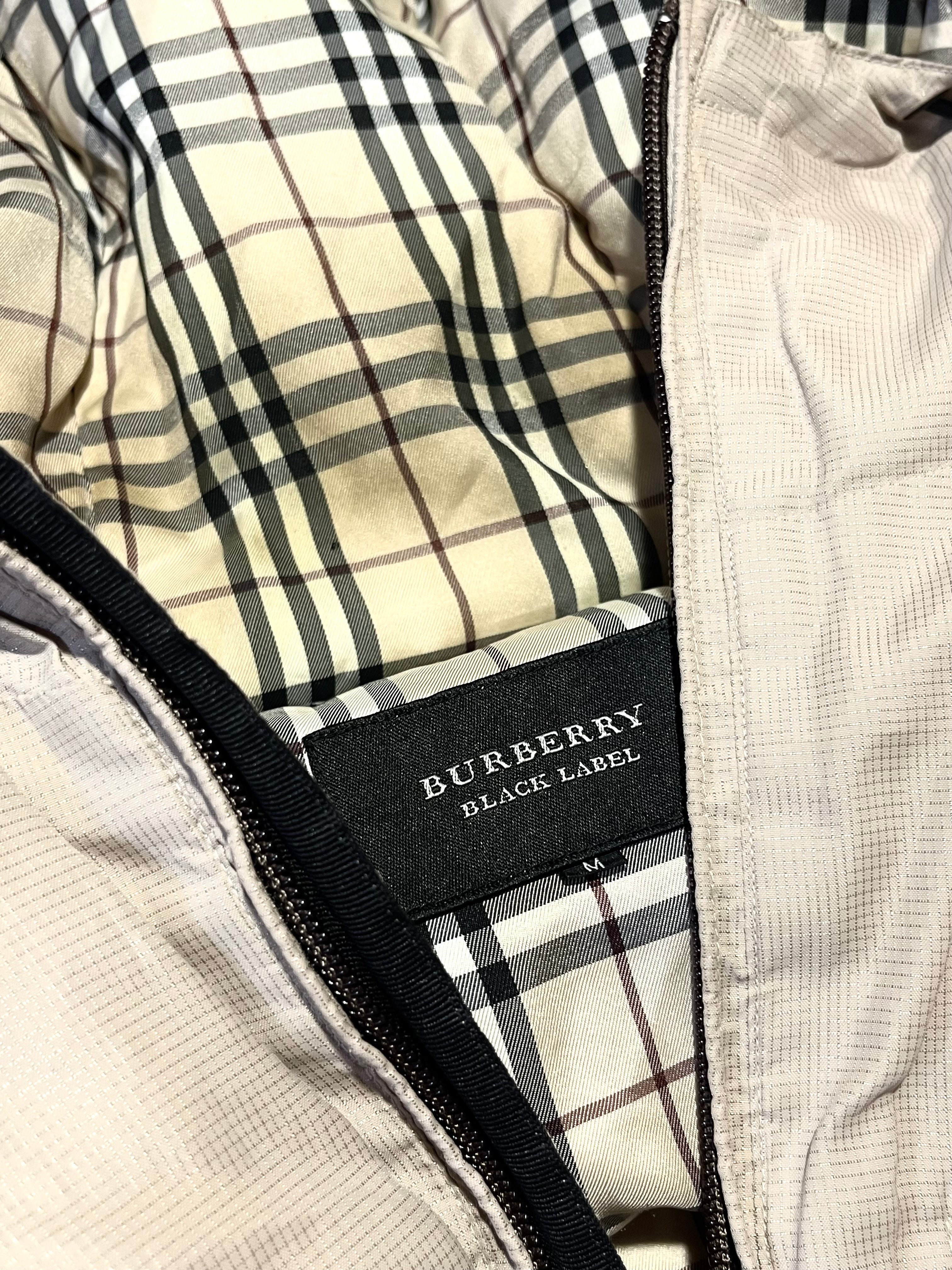 BURBERRY BLACK LABEL OG NOVA CHECK HOODED DOWN JACKET