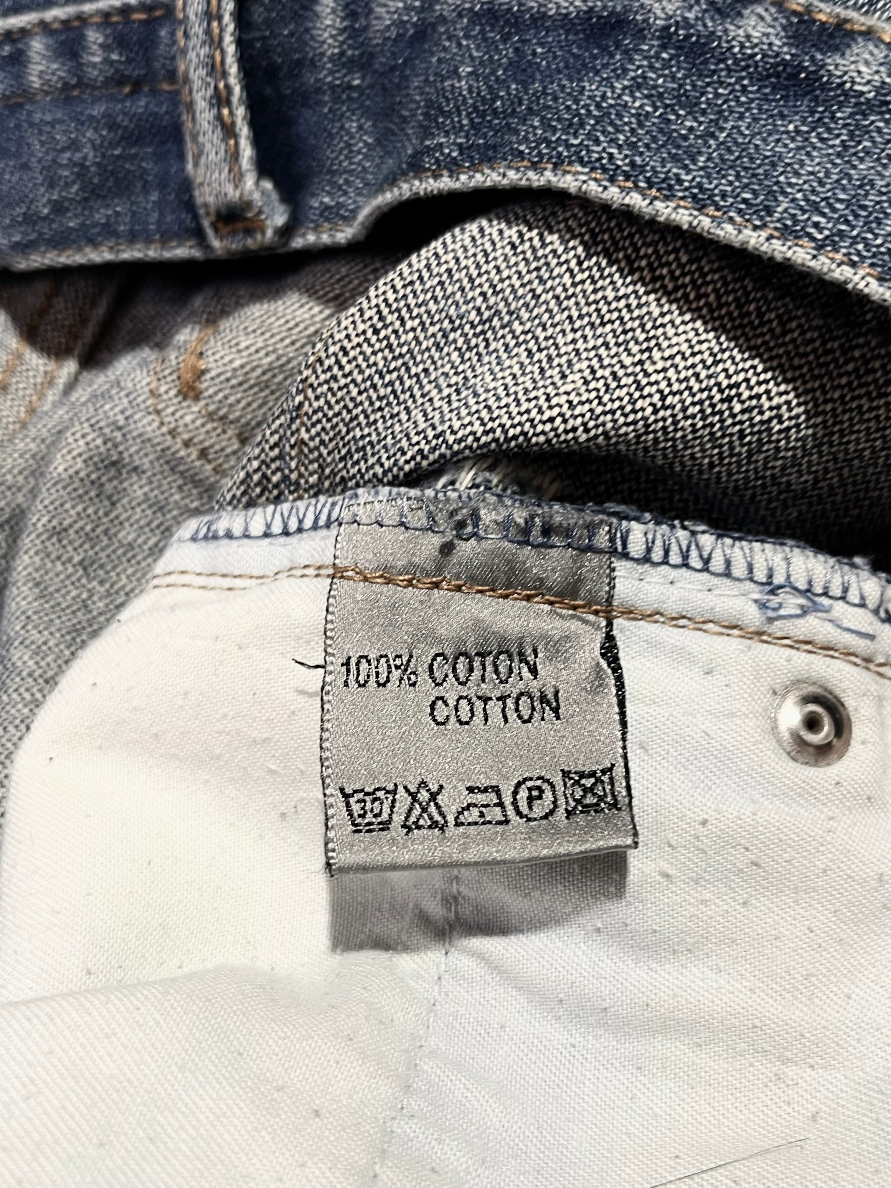DIOR SS06 BLUE WASHED BOOTCUT DENIM BY HEDI SLIMANE IN W29