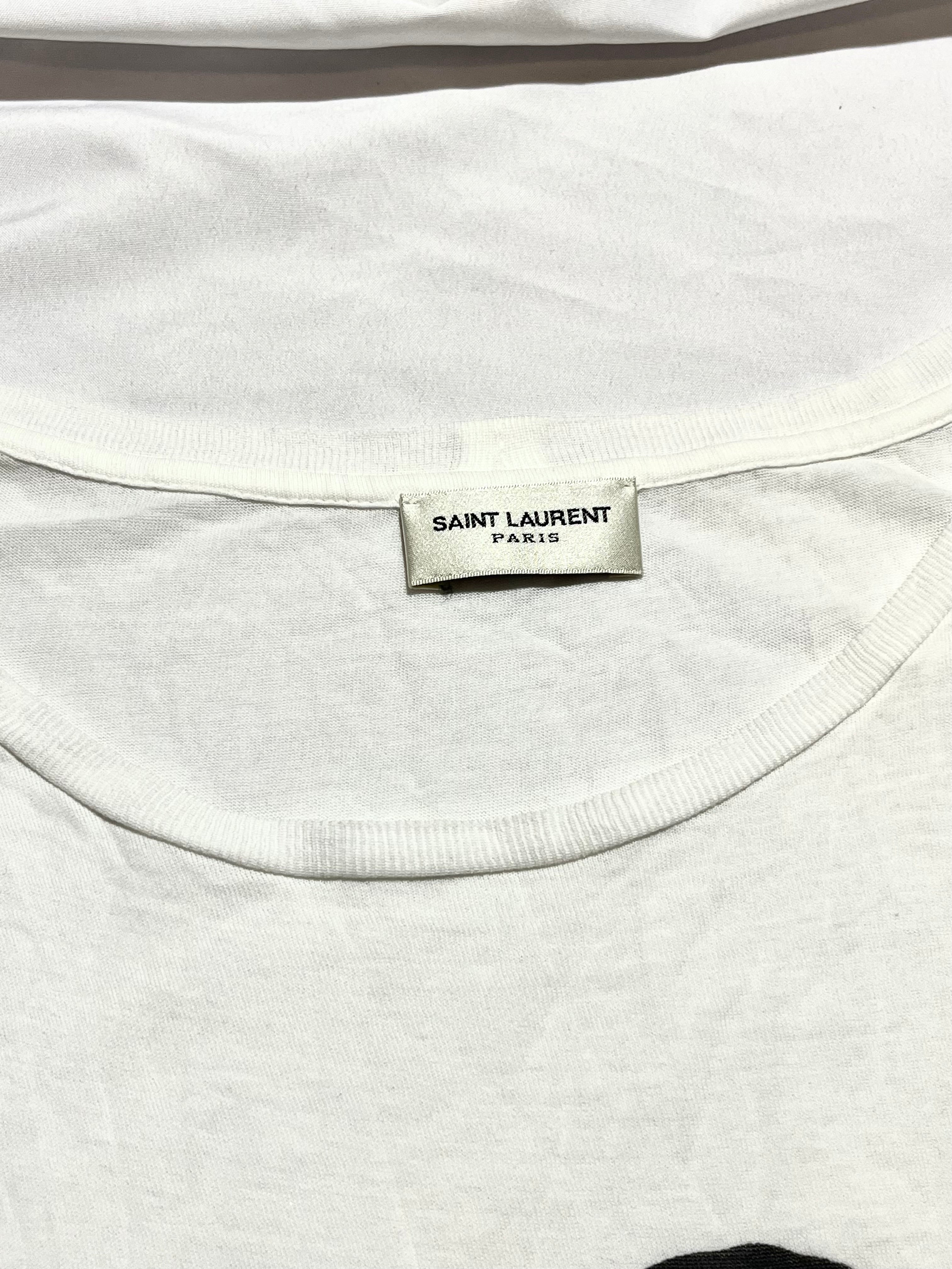 SAINT LAURENT PARIS SS14 'BLOODLUSTER' T-SHIRTS BY HEDI SLIMANE IN S / M