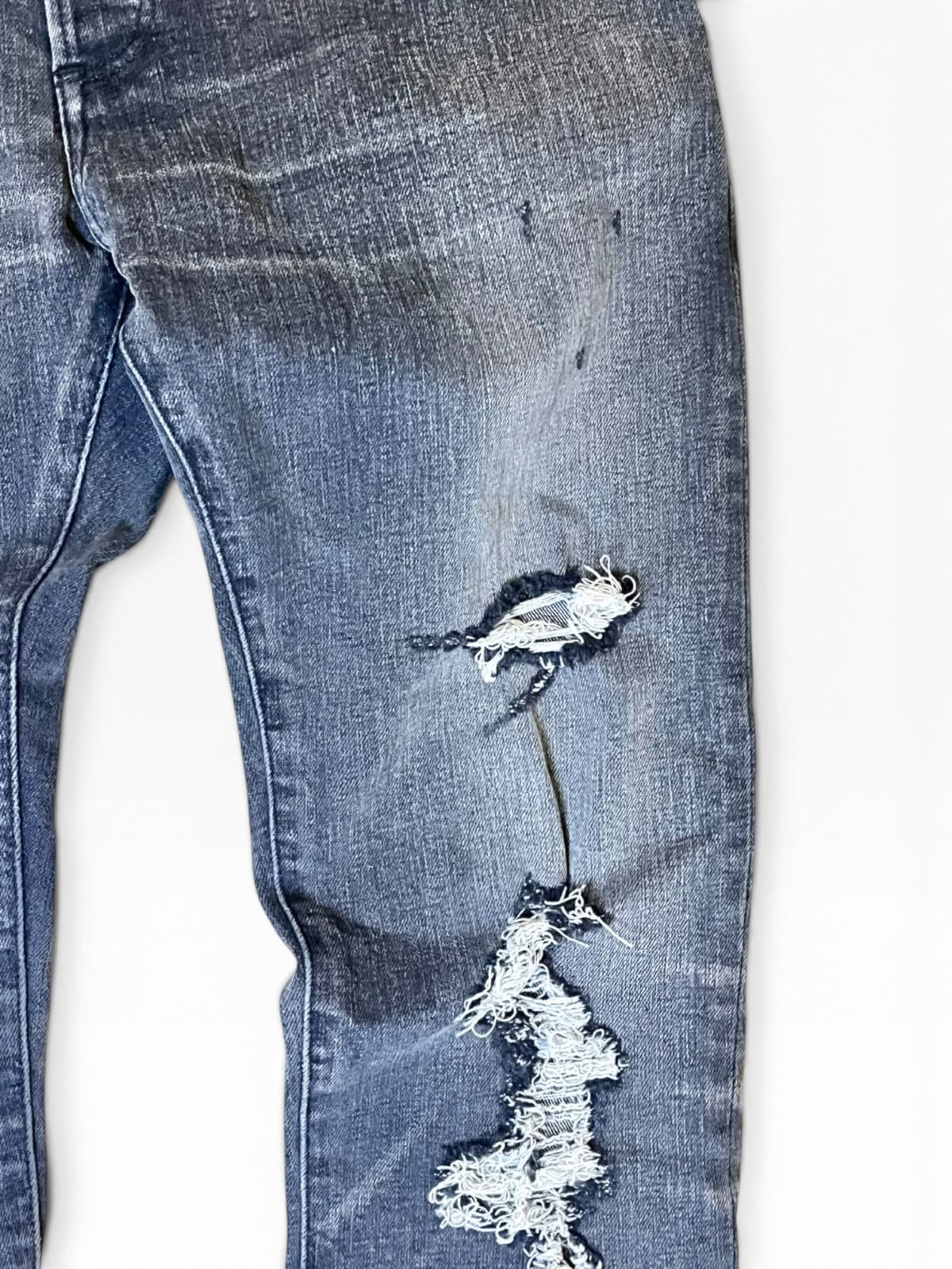 BALMAIN ROUSTEING BLOWOUT JEANS