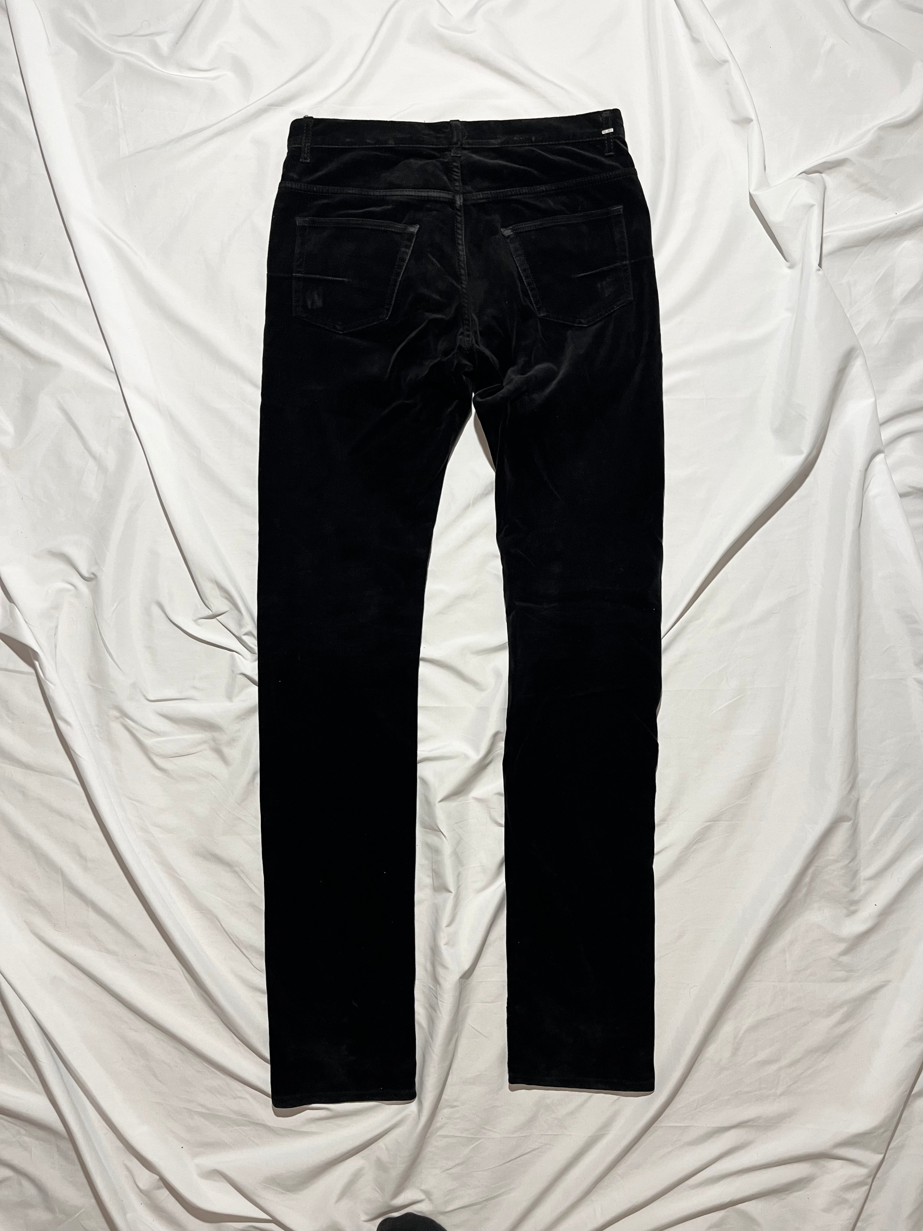 DIOR FW05 'IN THE MORNING' VELVET WHISKERED DENIM BY HEDI SLIMANE IN W29