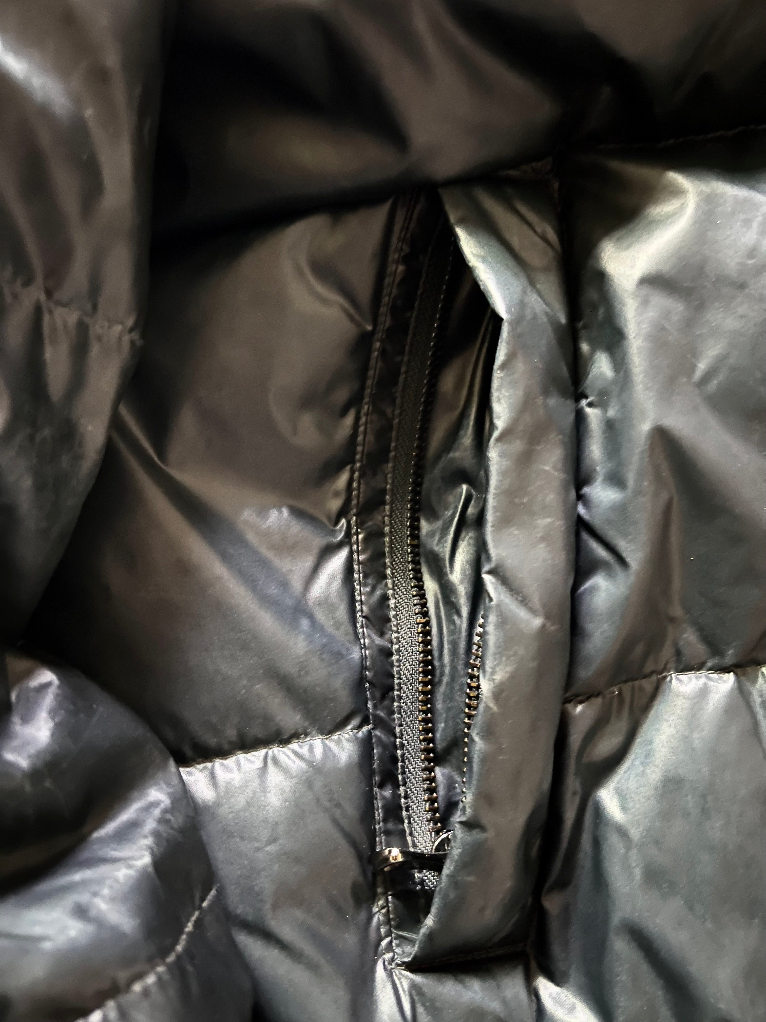 DOLCE & GABBANA PETROL REAL FUR PUFFER DOWN JACKET