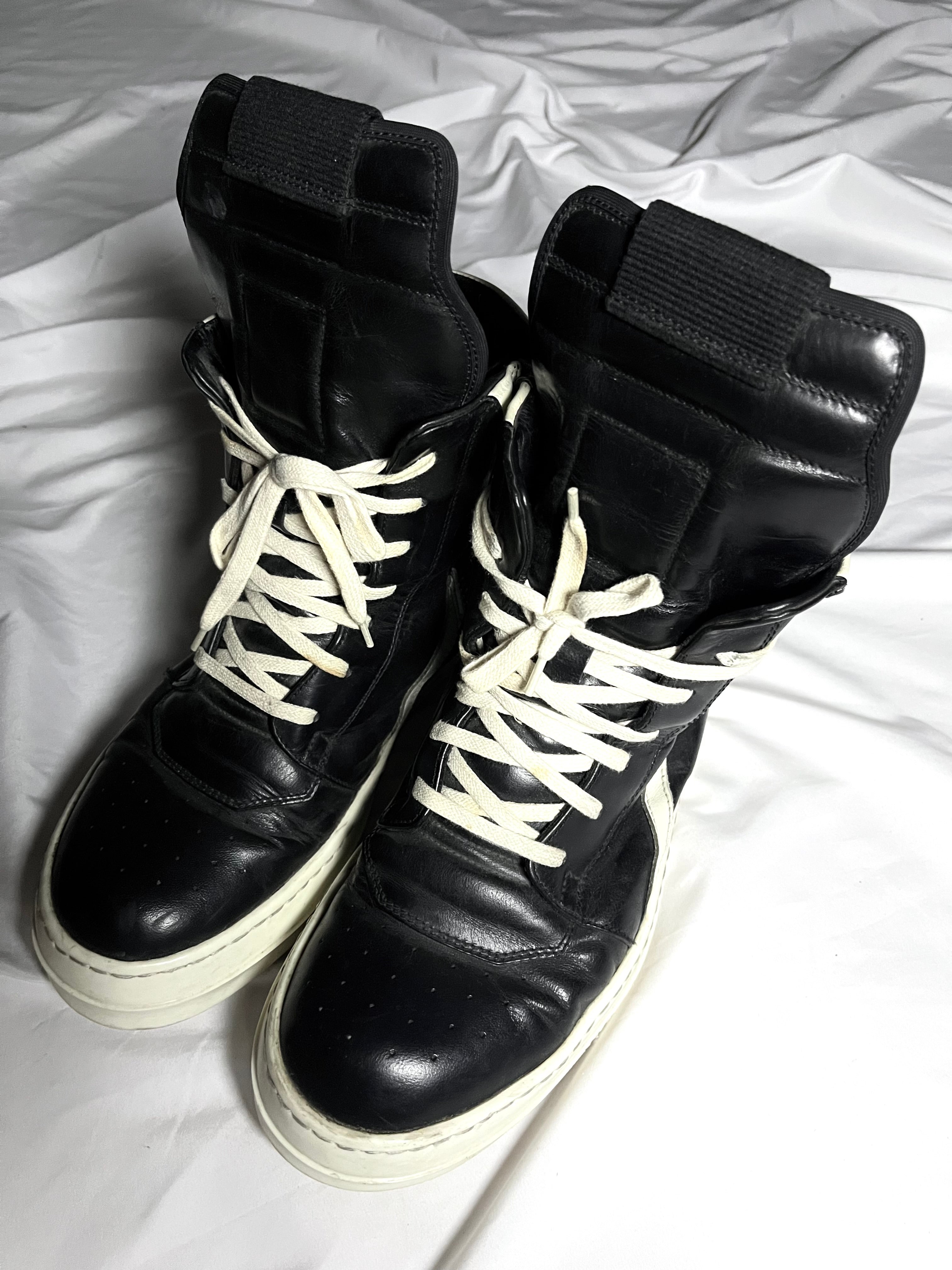 RICK OWENS GEOBASKET BLACK/MILK