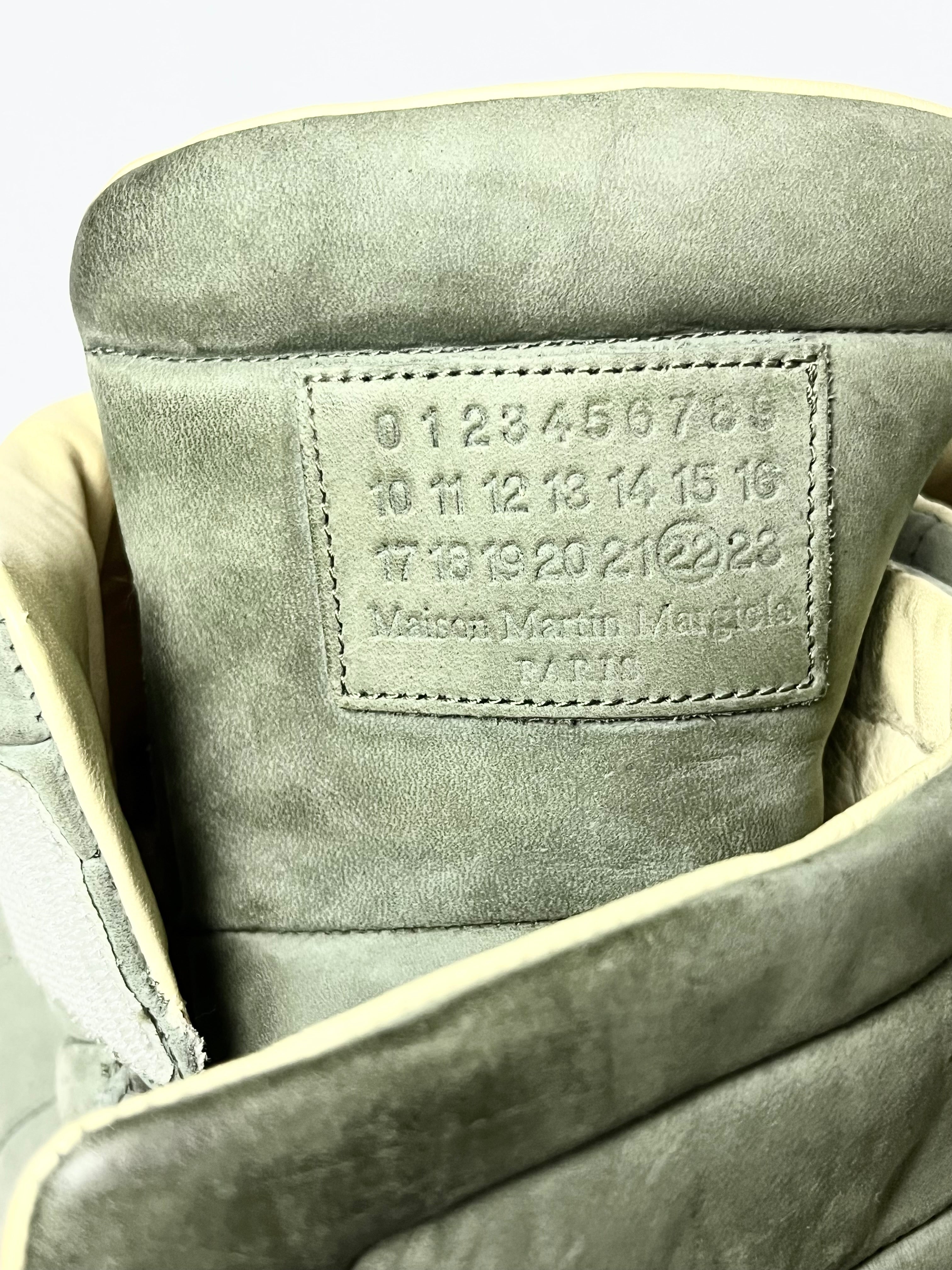 MAISON MARTIN MARGIELA  2012 FUTURE HIGH OLIVE GREEN SUEDE FIRST RELEASE