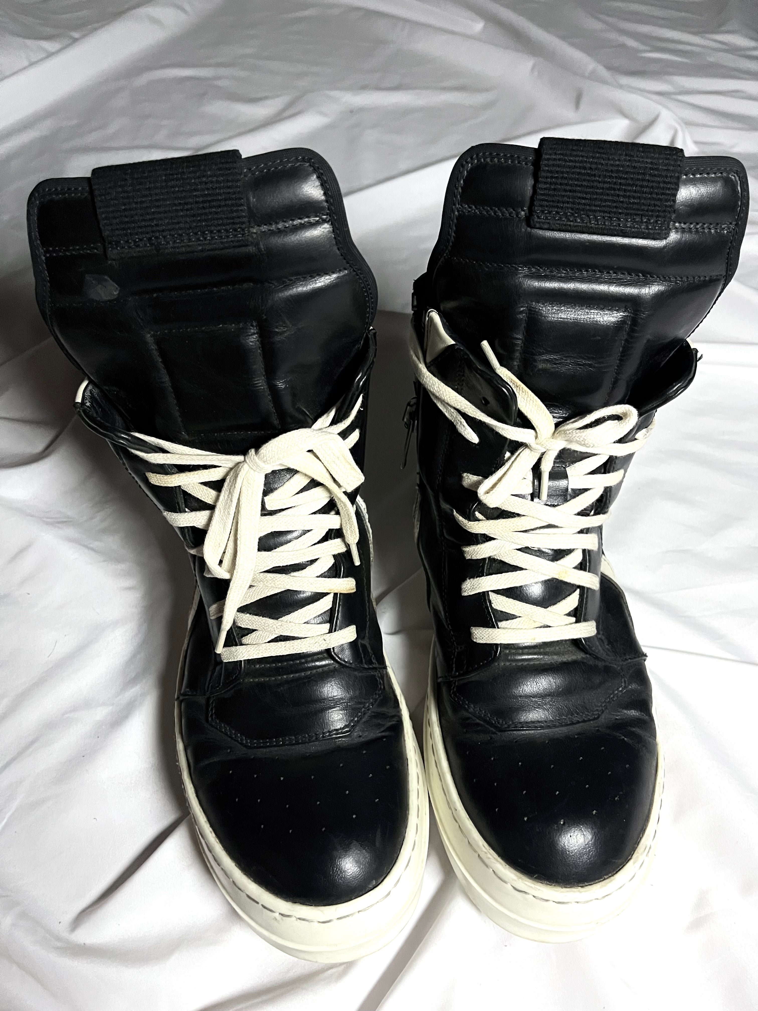 RICK OWENS GEOBASKET BLACK/MILK