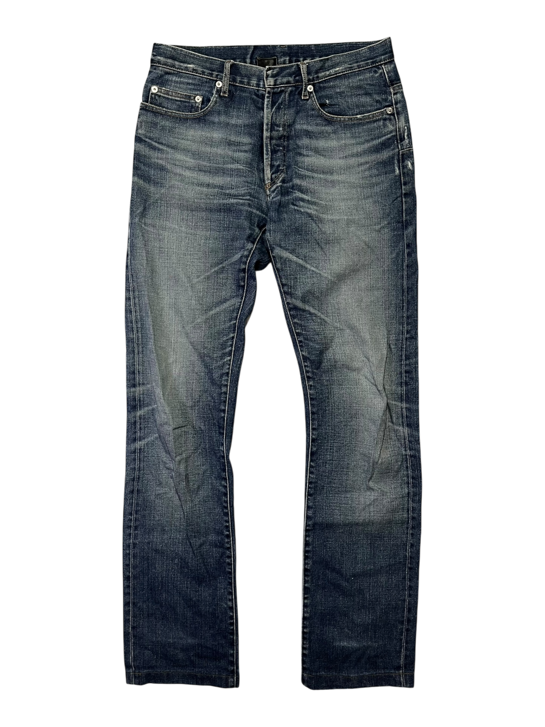 DIOR SS06 BLUE WASHED BOOTCUT DENIM BY HEDI SLIMANE IN W29