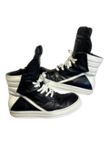 RICK OWENS FW17 'WALRUS' BLACK/MILK OG CLASSIC LEATHER GEOBASKETS