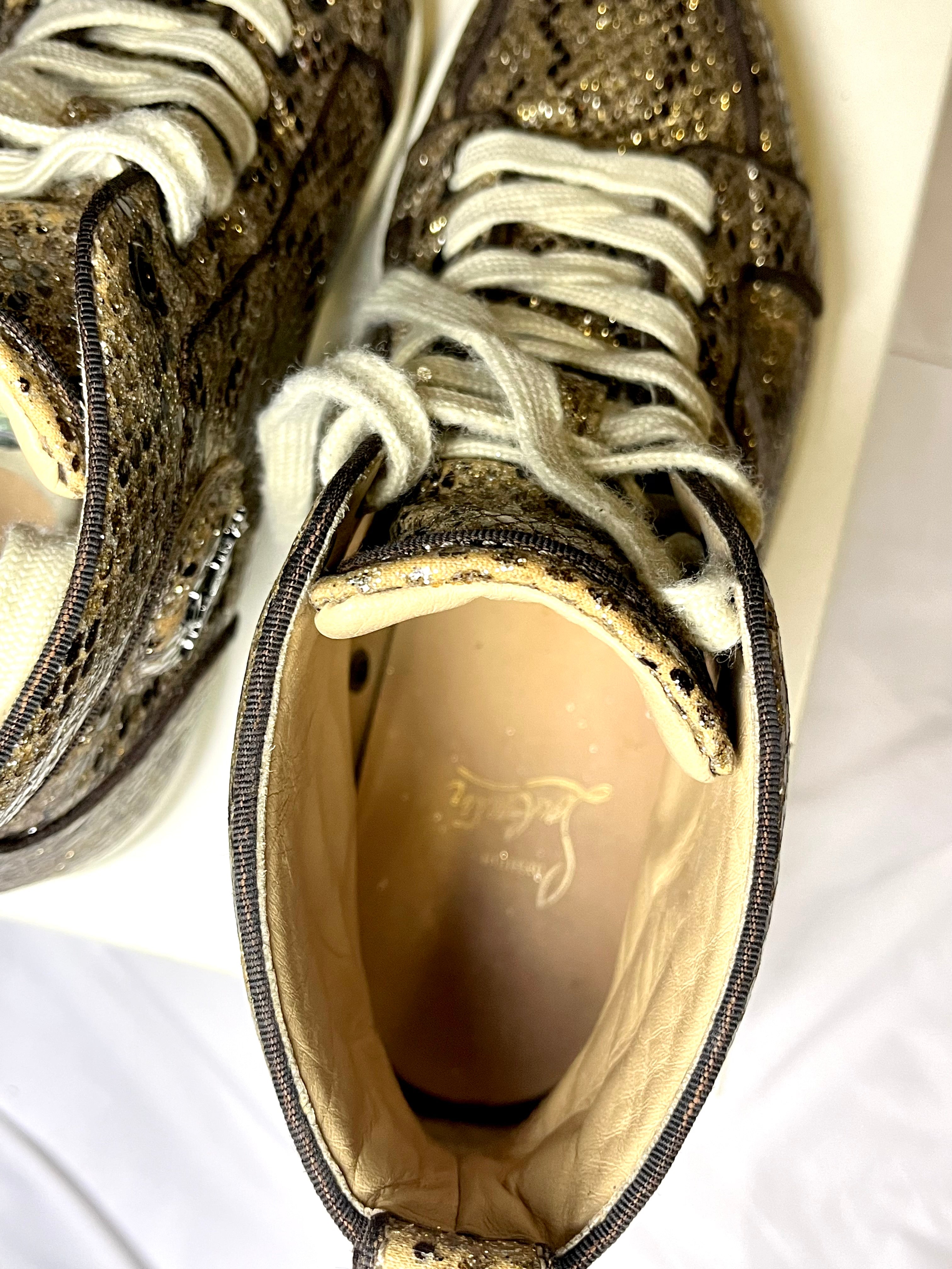 CHRISTIAN LOUBUTIN RED BOTTOM SNEAKERS