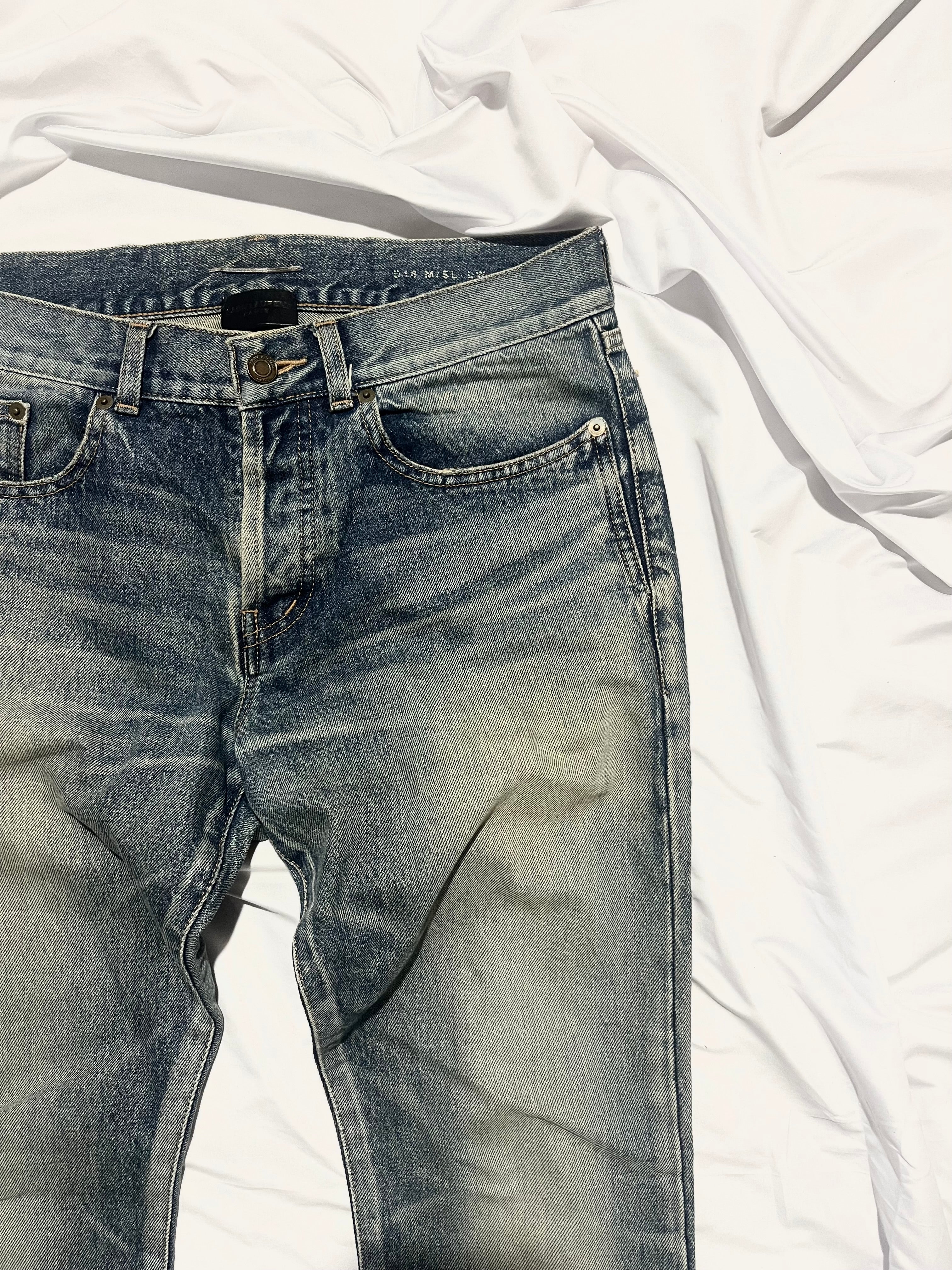 SAINT LAURENT FW19 D18 PAISLEY BANDANA DENIM BY ANTHONY VACCARELLO IN W30
