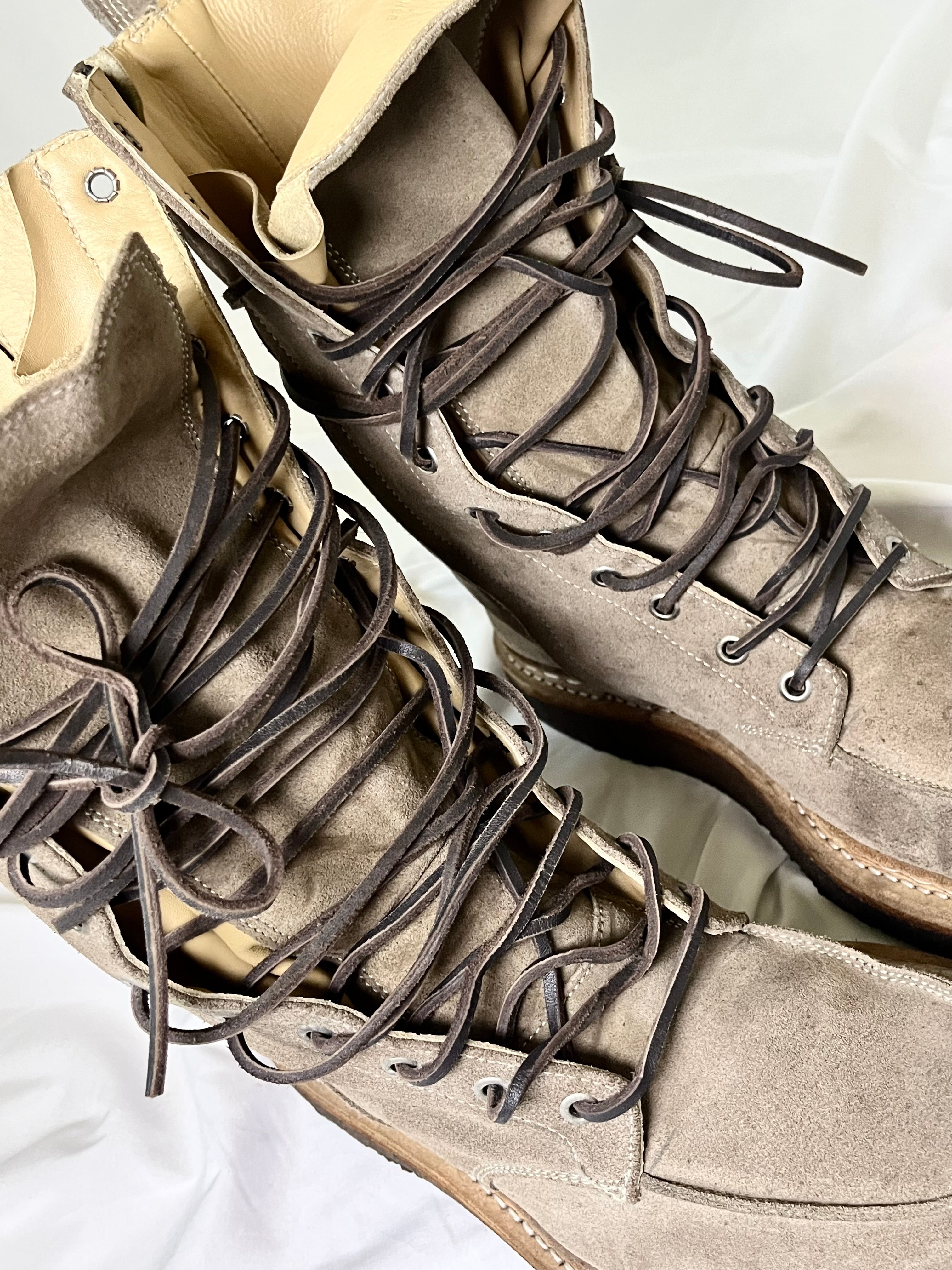 BALMAIN FW11 RANGER BOOTS IN KHAKI SUEDE BY CHRISTOPHE DECARNIN