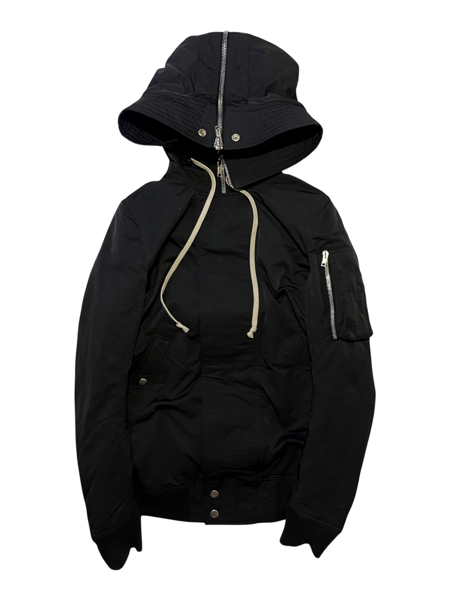 RICK OWENS FW17 'GLITTER' EXPLODER PARKA JACKET