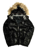 BURBERRY BLACK LABEL PUFFER JACKET WITH FUR