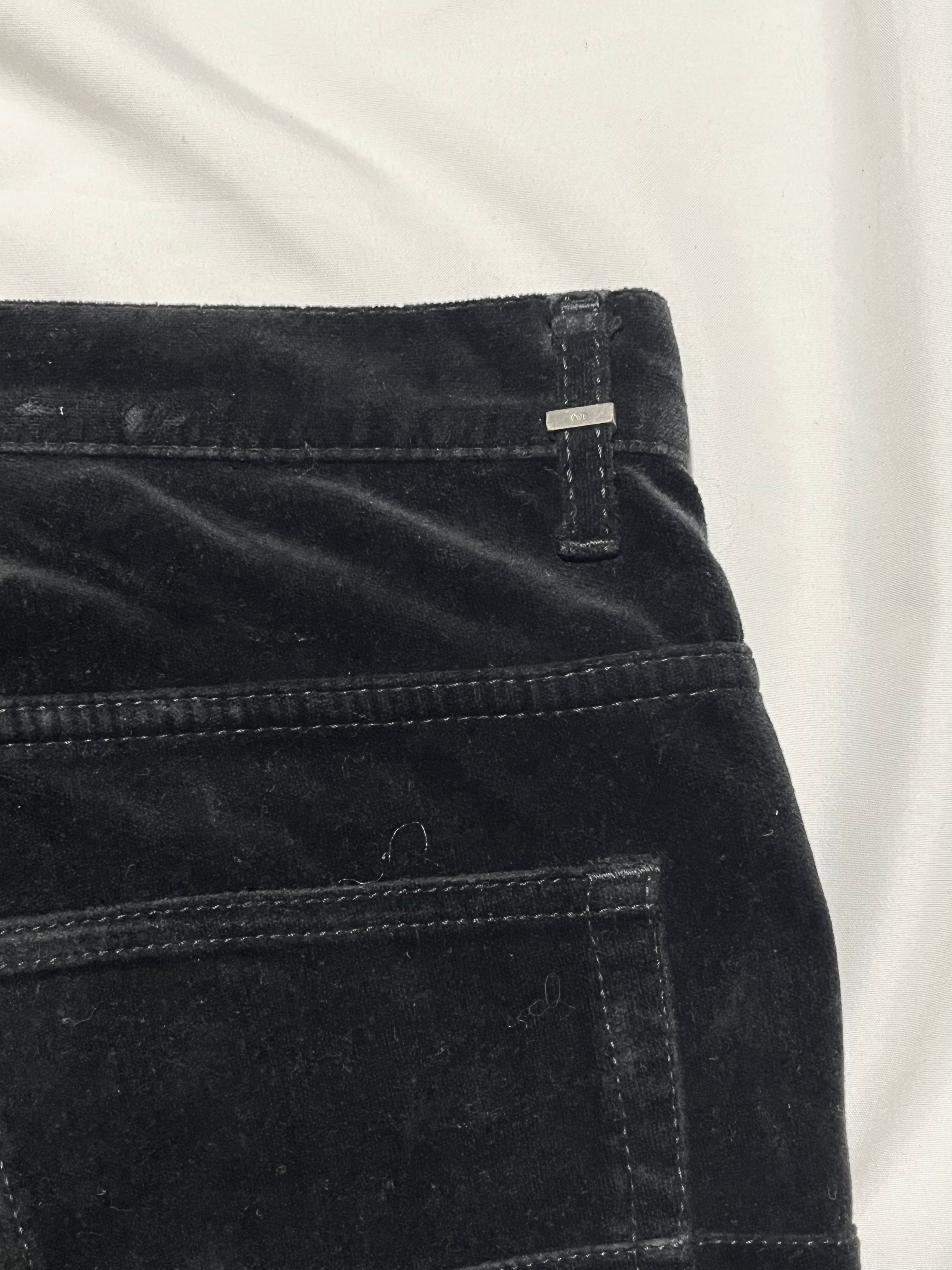 DIOR FW05 'IN THE MORNING' VELVET WHISKERED DENIM BY HEDI SLIMANE IN W29