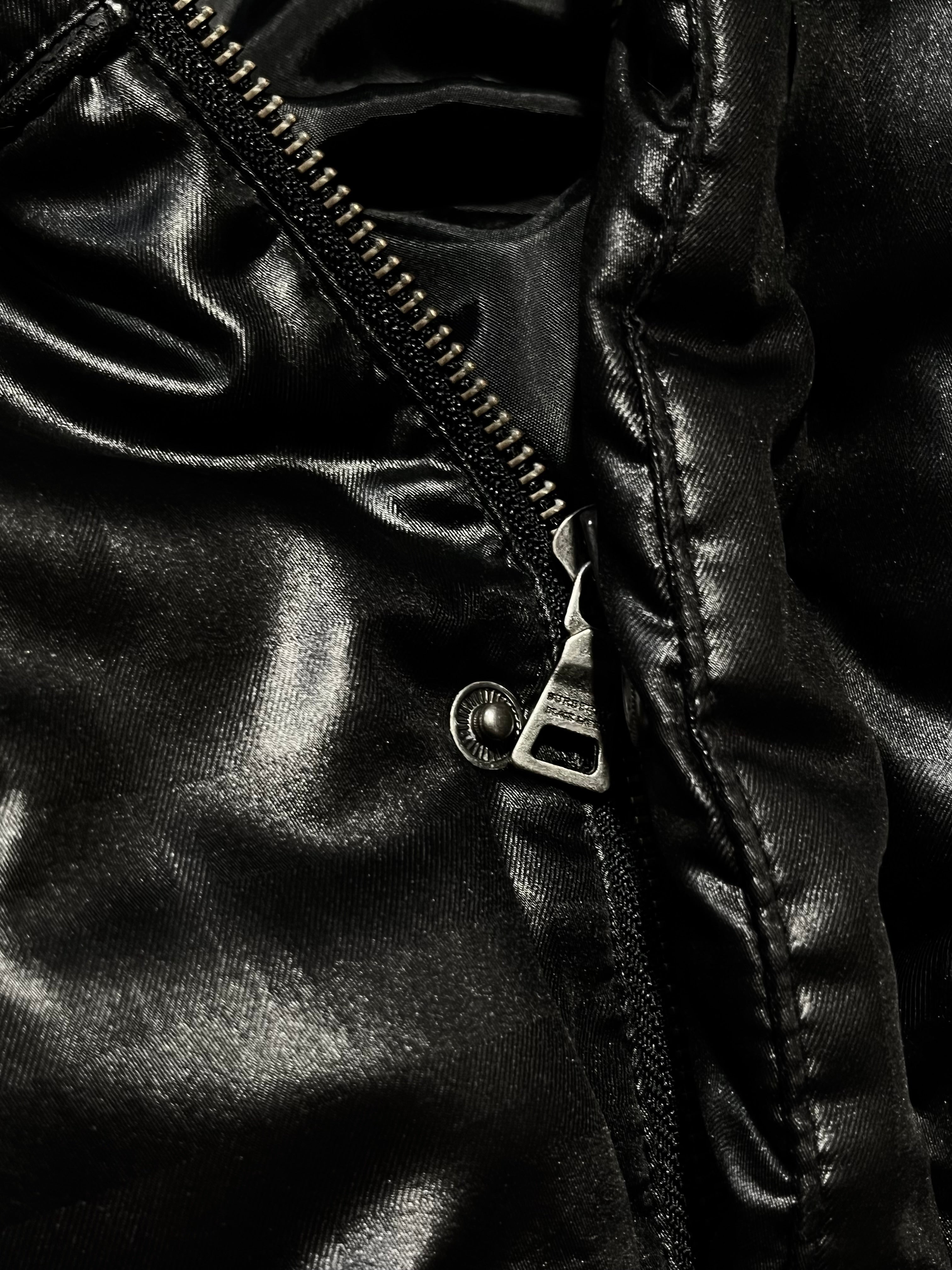 BURBERRY BLACK LABEL 2009 REAL FUR NOVA CHECK PUFFER DOWN JACKET
