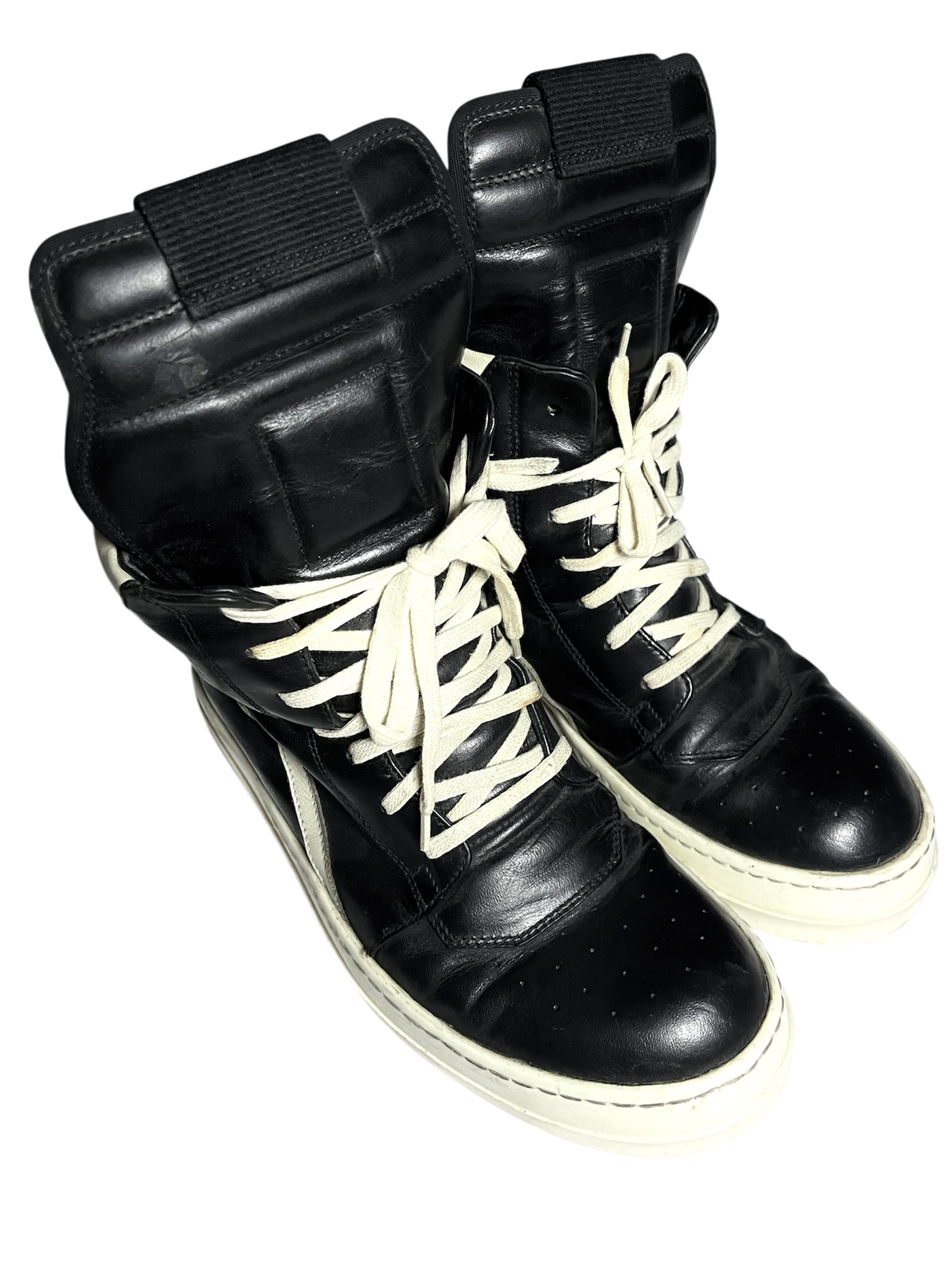 RICK OWENS GEOBASKET BLACK/MILK