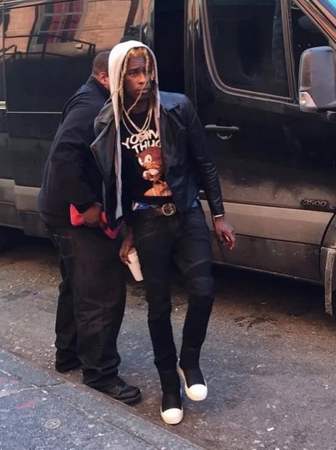 RICK OWENS FW15 'SPHINX' SHEARLING UGG RAMONES BOOTS