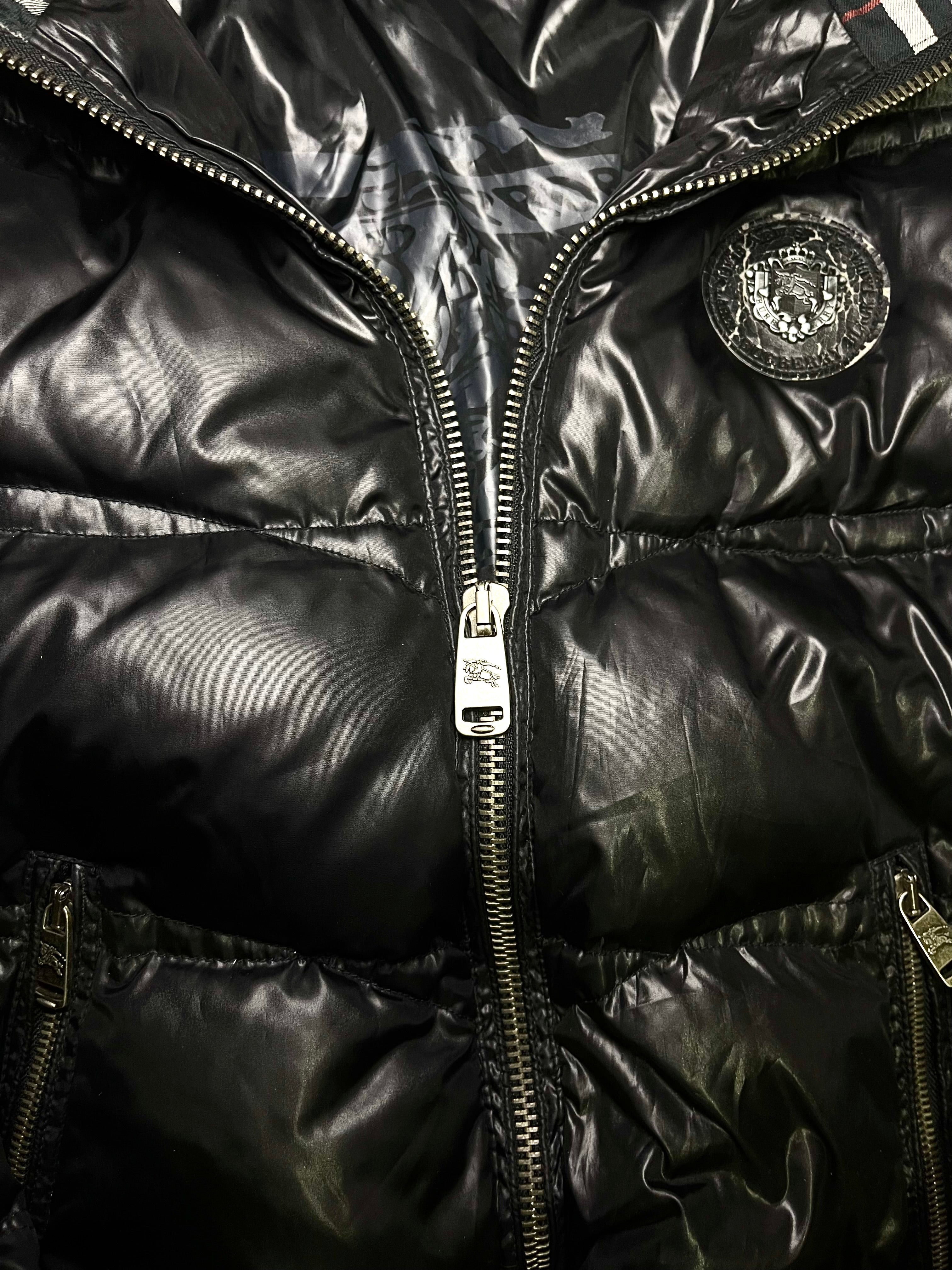 BURBERRY BLACK LABEL PUFFER JACKET WITH FUR