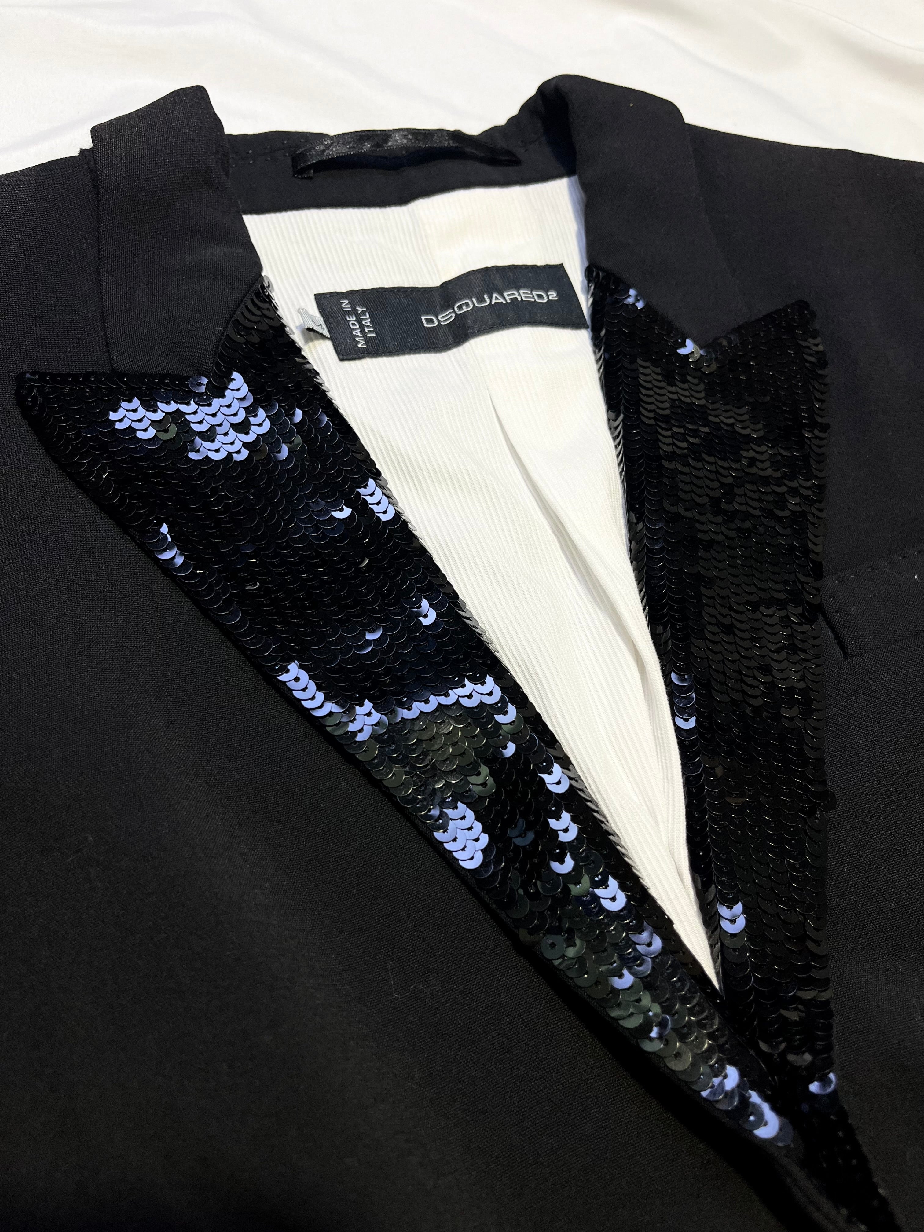 DSQUARED2 2010 RUNWAY SPARKLE BLAZER