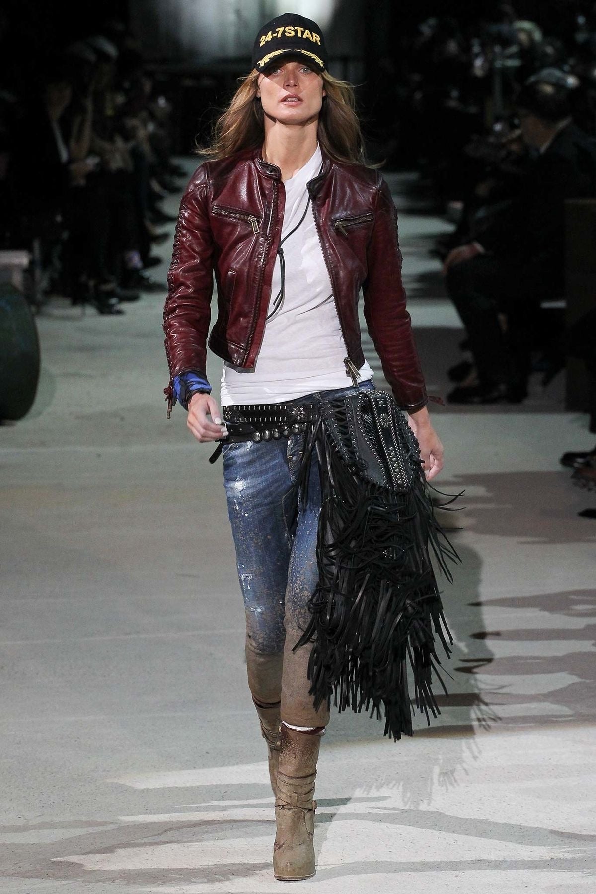 DSQUARED2 2015 RUNWAY MUD COATED JEANS