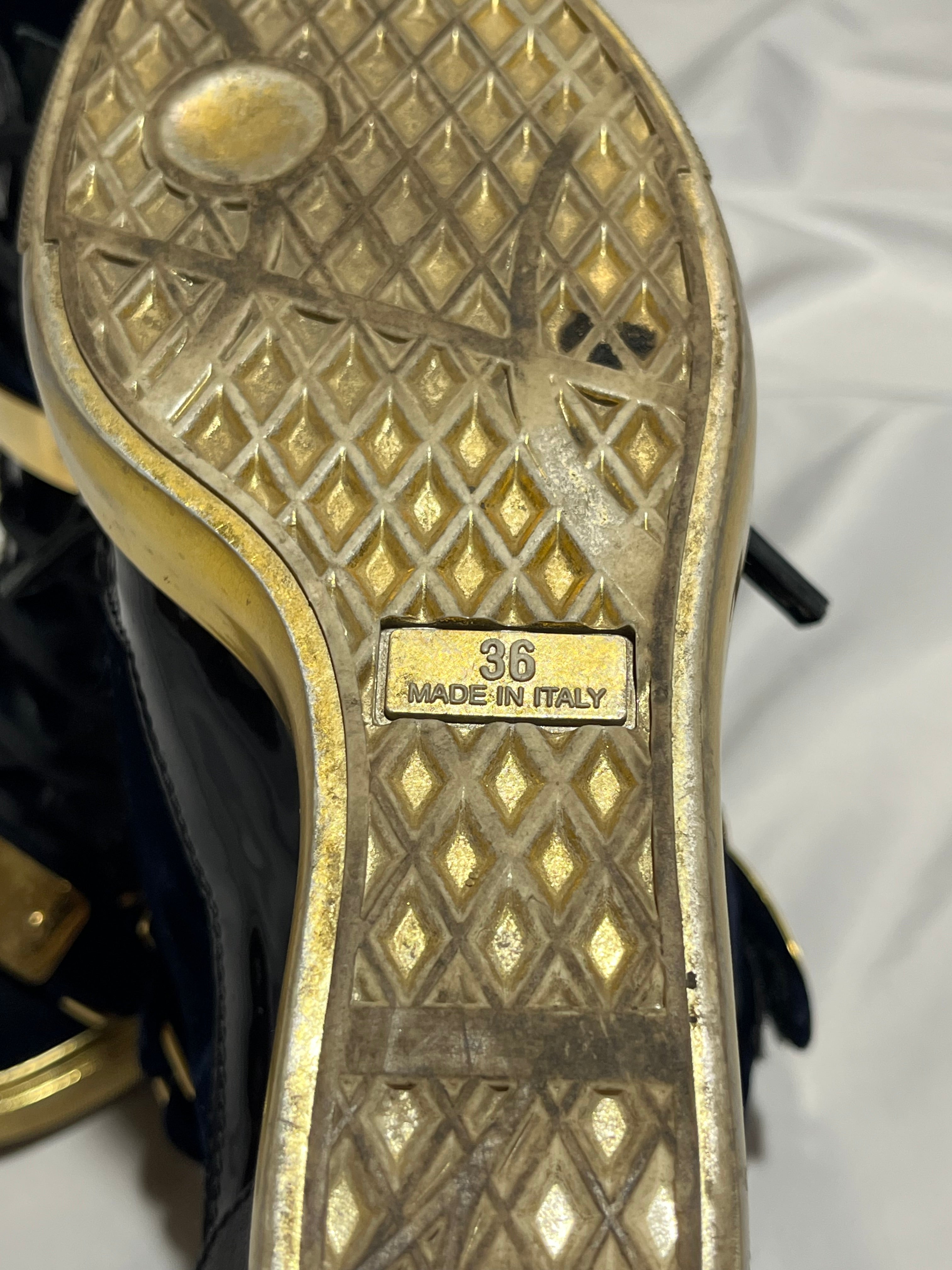GIUSEPPE ZANOTTI 'COBY' DARK BLUE SATIN WEDGE SNEAKERS IN 36