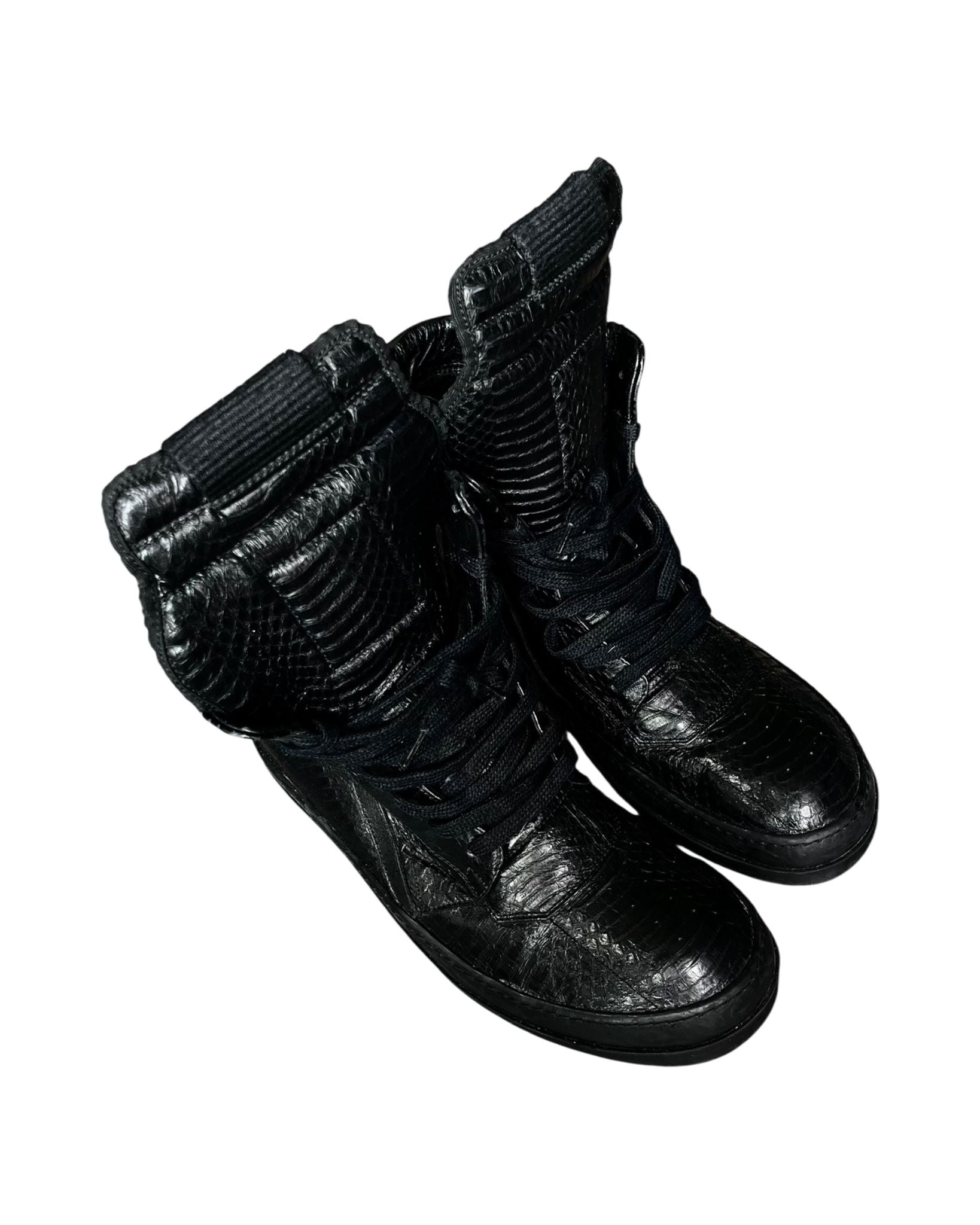 Rick Owens SS2014 Python Black Geobaskets